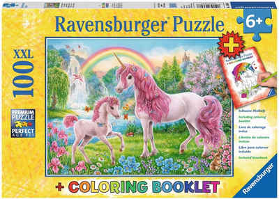 Ravensburger Puzzle Magische Einhörner, 100 Puzzleteile, Made in Germany, FSC® - schützt Wald - weltweit
