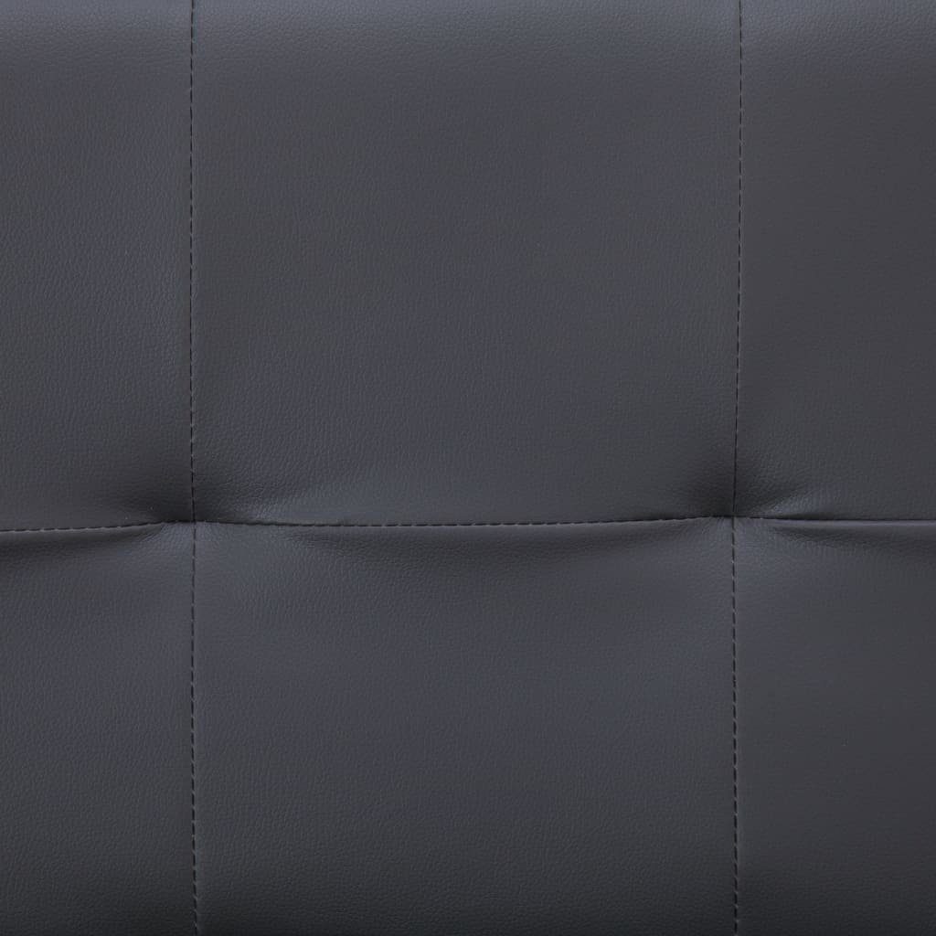 möbelando Sofa Erligheim, 168x82x66 in PVC cm, L/B/H: Grau aus