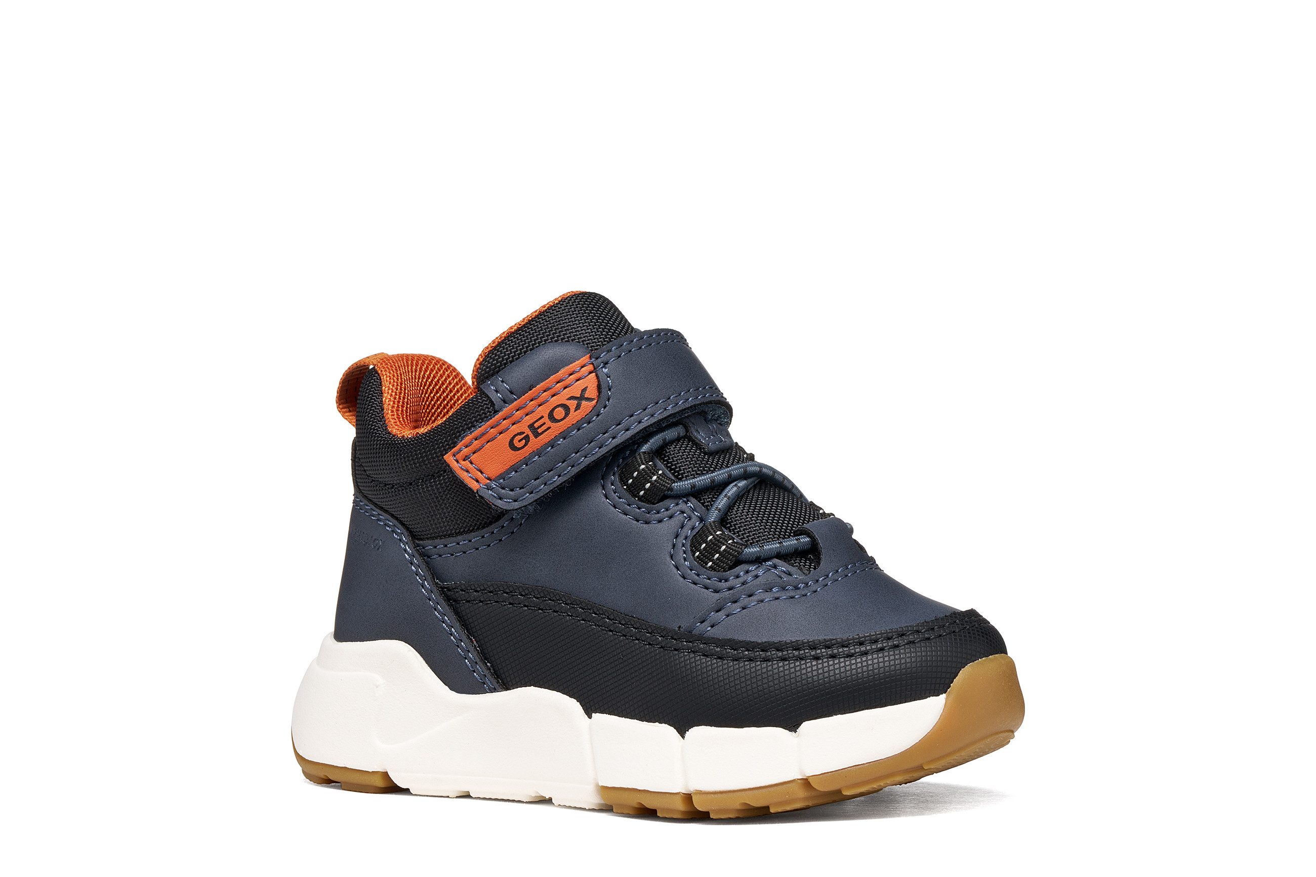 Geox B FLEXYPER MINI BOY Lauflernschuh Sneaker mit TEX, Größenschablone zum Download