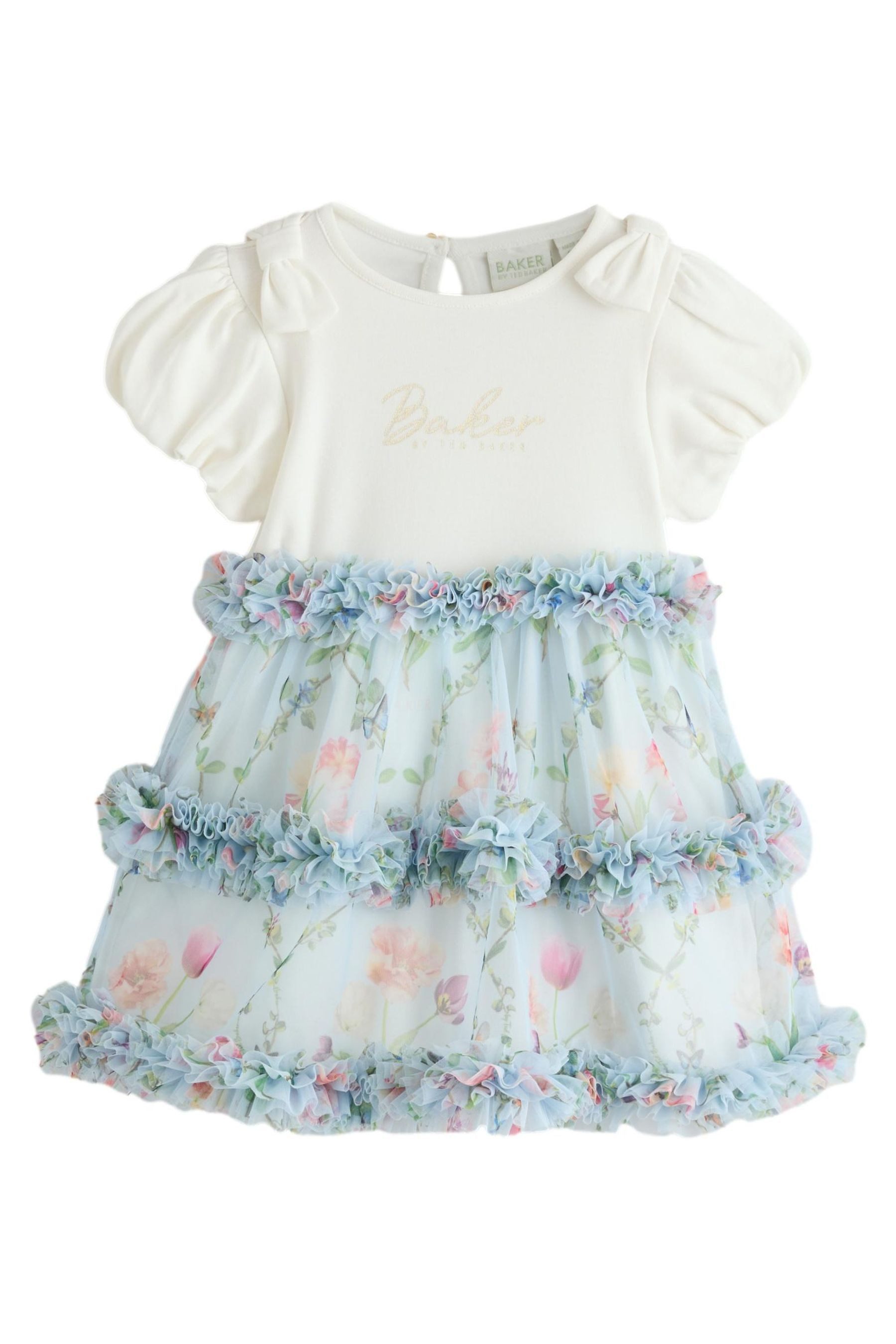 Baker by Ted Baker Tüllkleid Baker by Ted Baker Rüschenkleid mit Mesh (1-tlg)