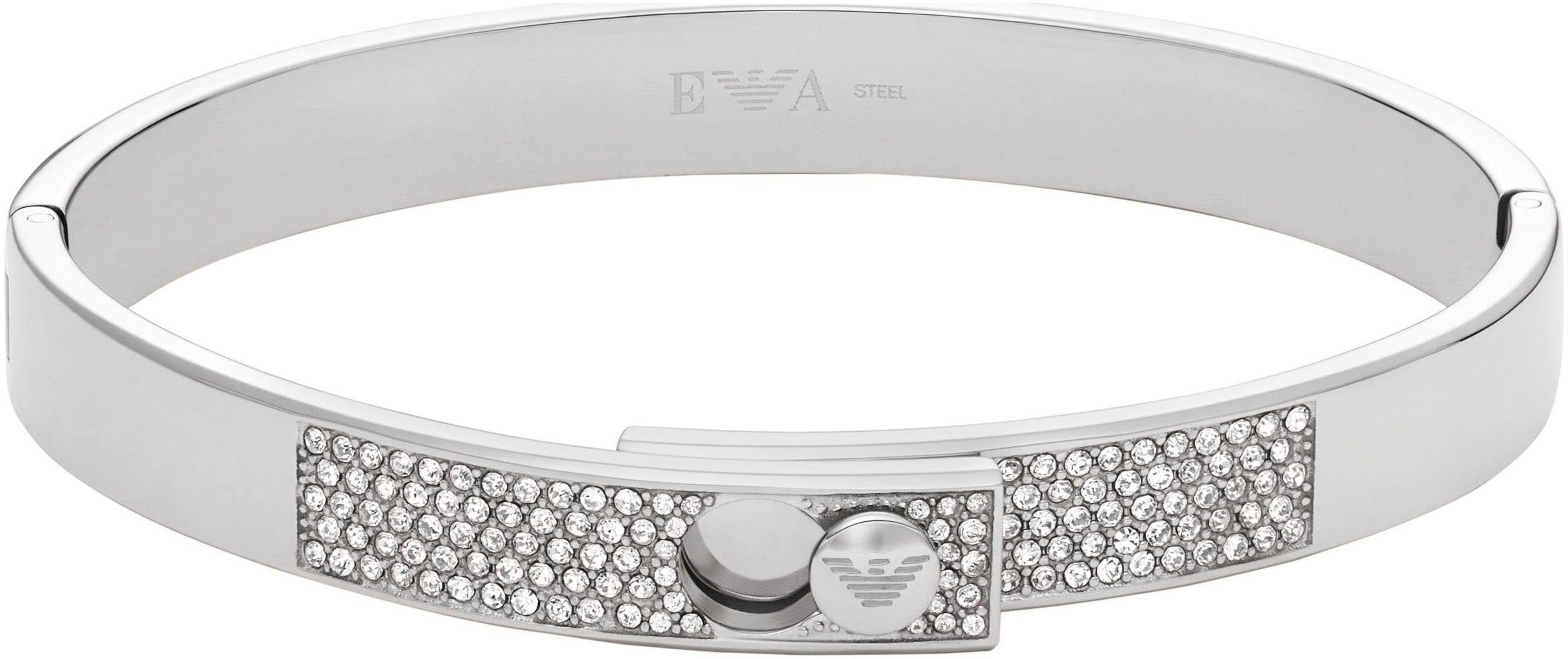 Emporio Armani Armreif COUPLES EGS3088040, EGS3089221, mit Glassteinen