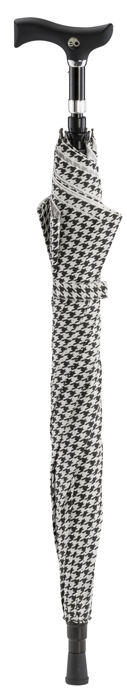 Stockshop Gehstock DUETT HAHNENTRITT Gehstock im Regenschirm, höhenverstellbar 80-83 cm