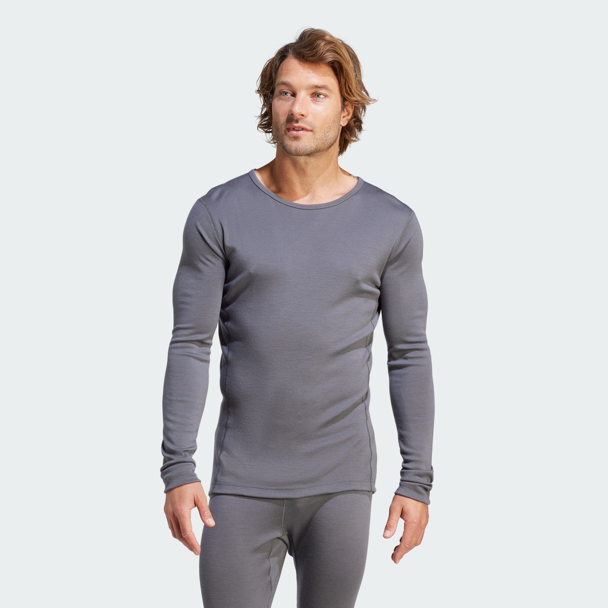 adidas TERREX Langarmshirt XPERIOR MERINO 260 BASELAYER LONGSLEEVE Grey Five