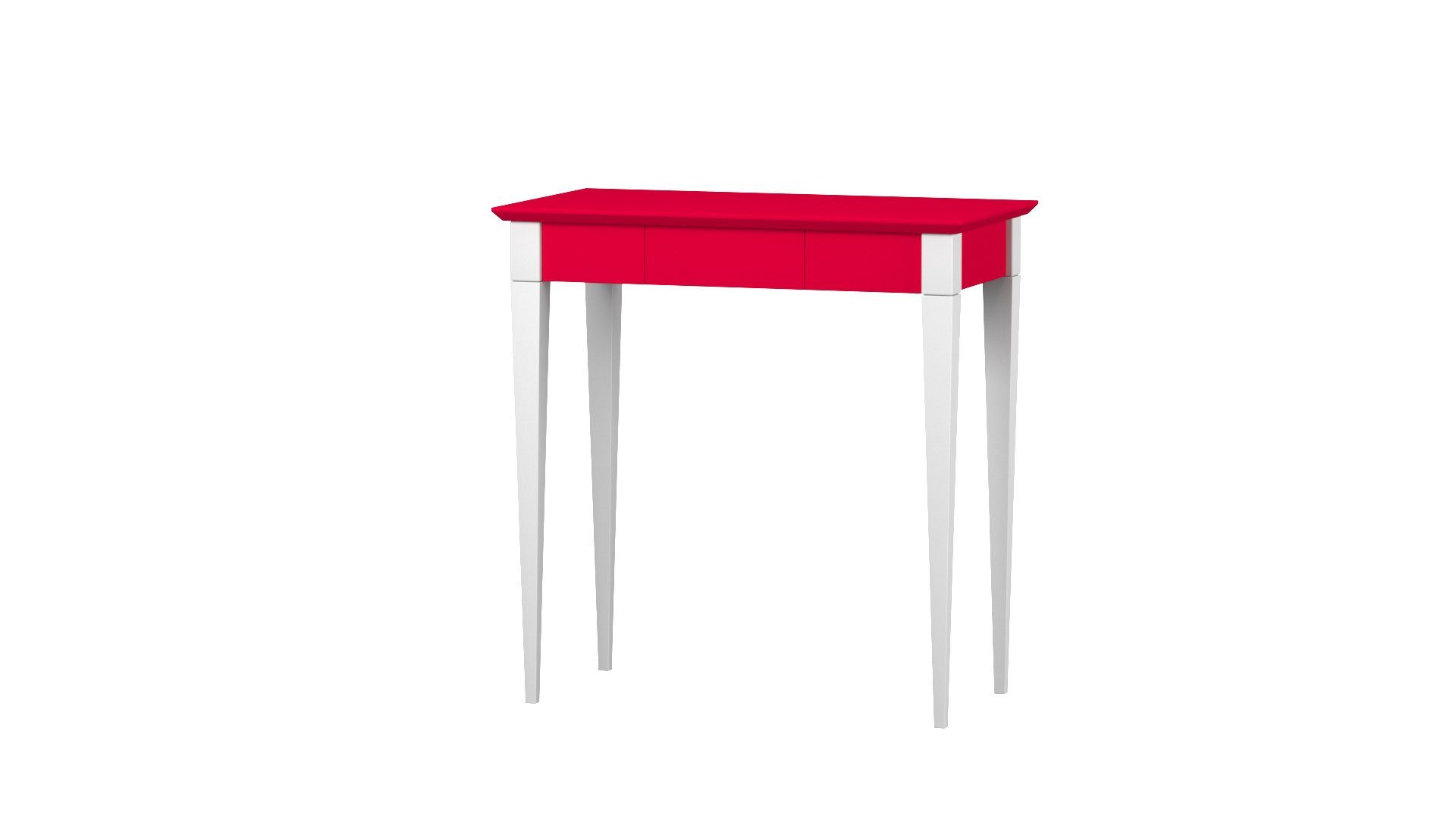 Siblo Schreibtisch Kinderschreibtisch Valeria mit Schublade - Bunter Schreibtisch - minimalistisches Design - Kinderzimmer - MDF-Platte - Buchenholz (Kinderschreibtisch Valeria mit Schublade) Rot