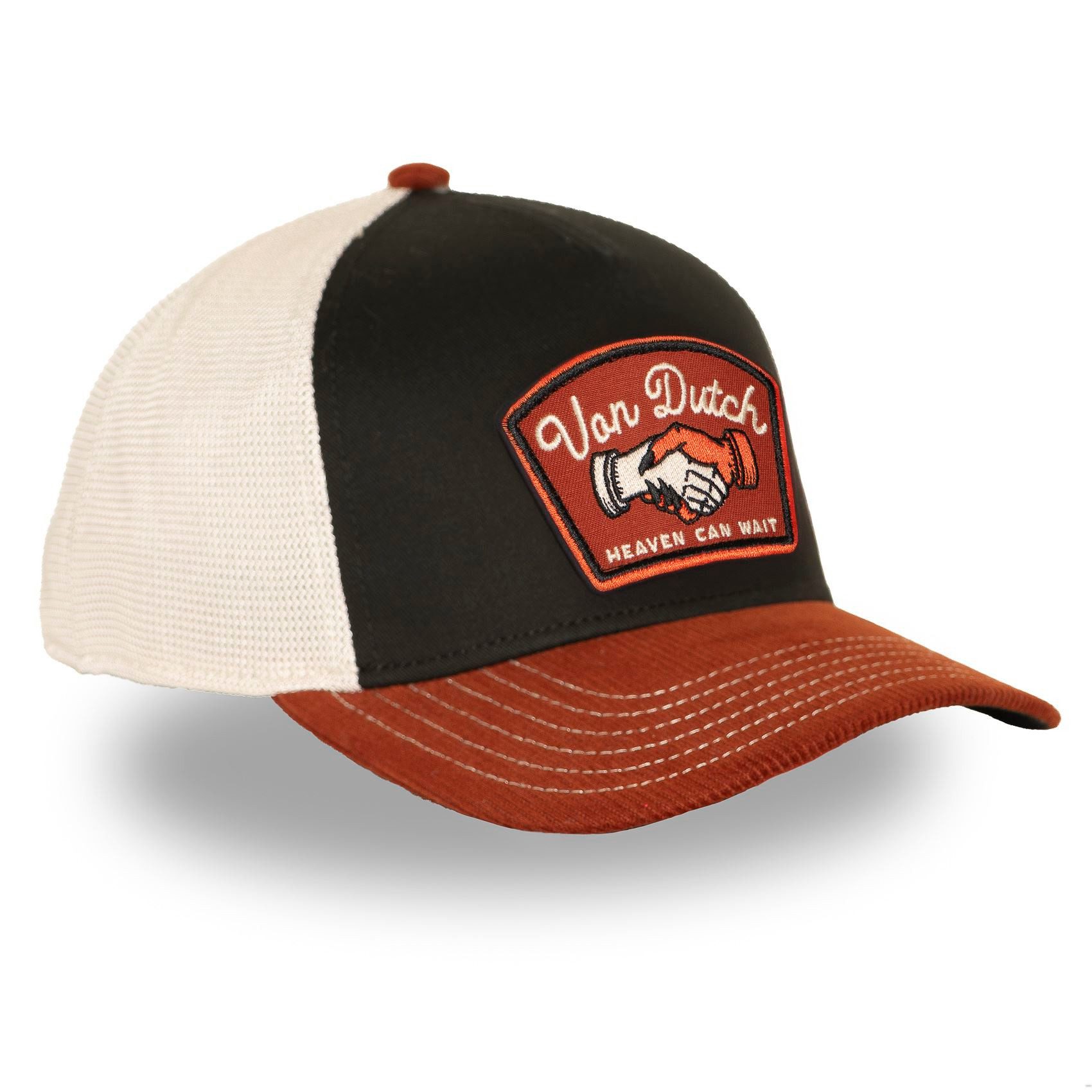 Von Dutch Trucker Cap Von Dutch Originals Semi-Curved Trucker Cap - DEVIL Rust (Basecap, Meshcap, Trucker Kappe)