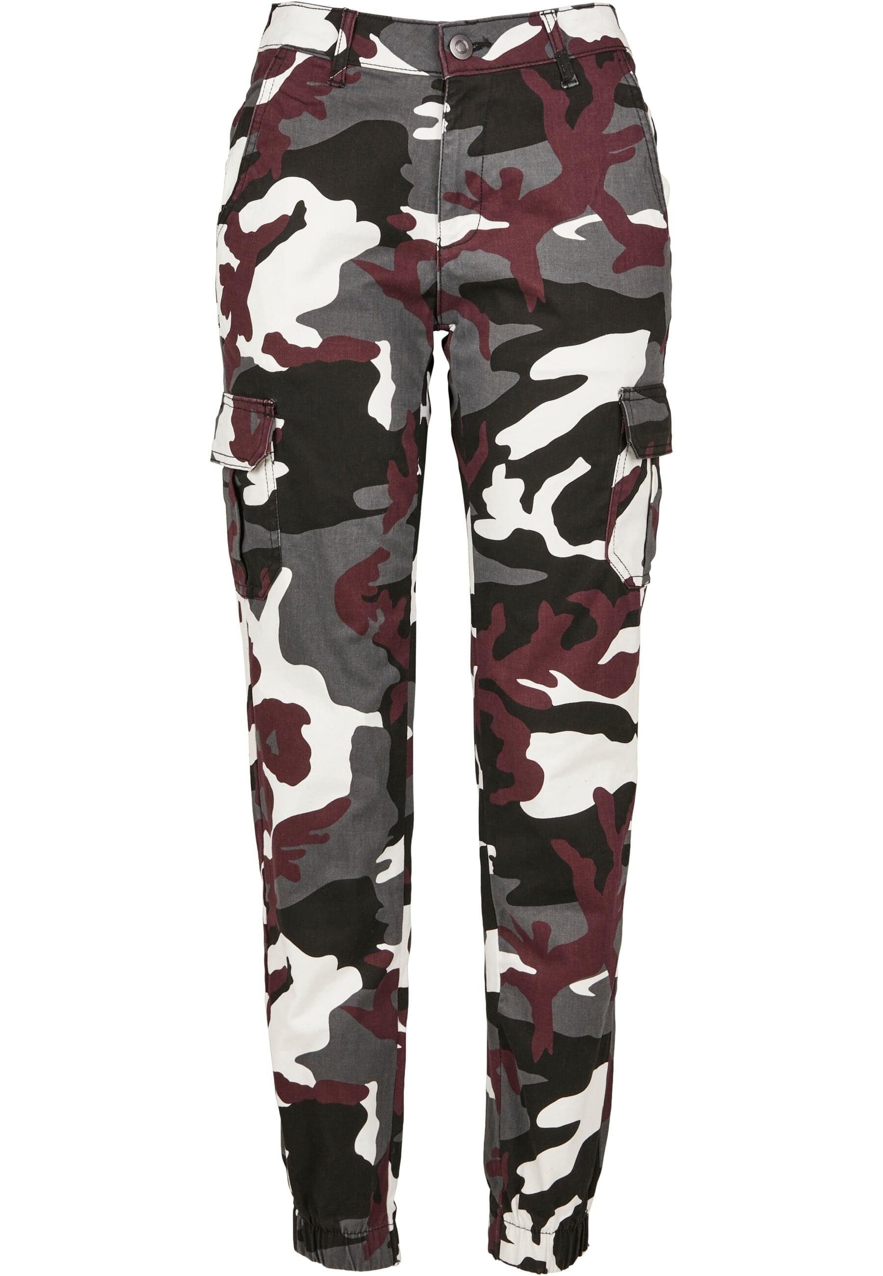 URBAN CLASSICS Cargohose Urban Classics Damen Ladies High Waist Camo Cargo günstig online kaufen