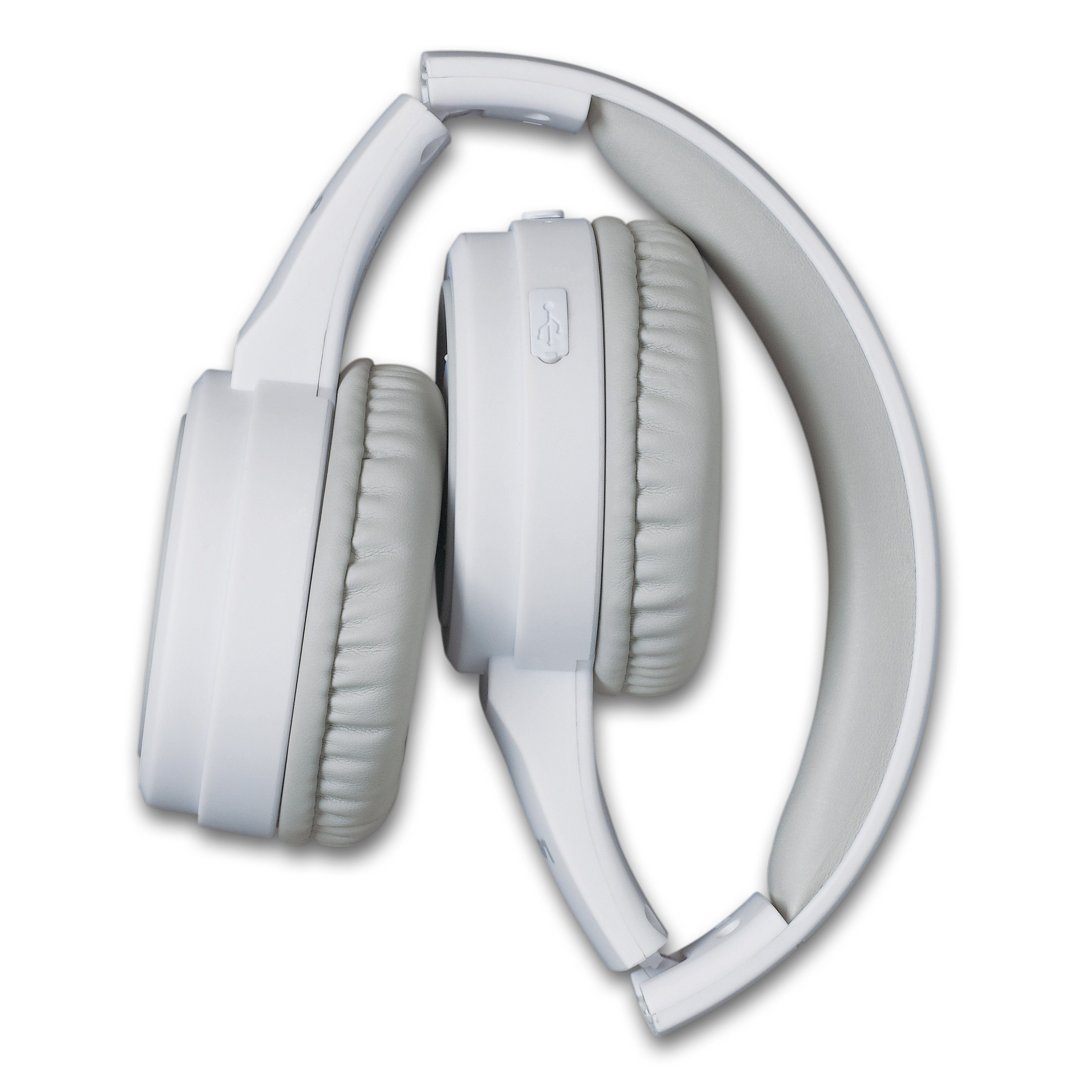 Bluetooth) Lenco HPB-330WH Bluetooth-Kopfhörer Akku 750mAh, (Integrierter Weiß
