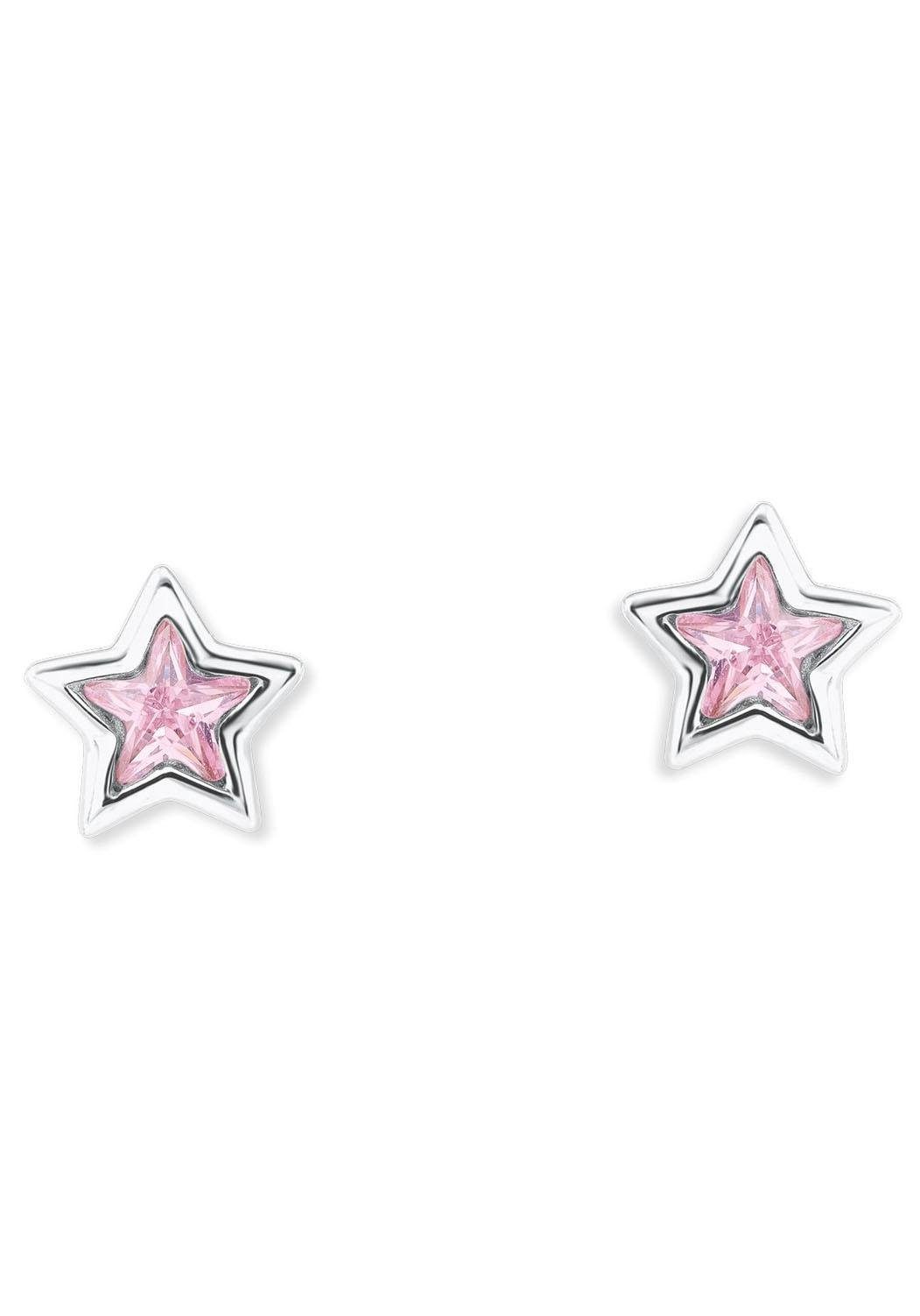 Prinzessin Lillifee Paar Ohrstecker Stern, mit Zirkonia (synth)