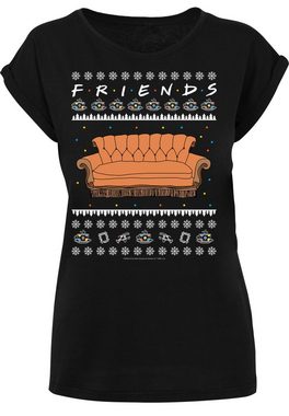 F4NT4STIC T-Shirt FRIENDS TV Serie Fair Isle Couch Damen,Premium Merch,Regular-Fit,Kurze Ärmel,Bedruckt