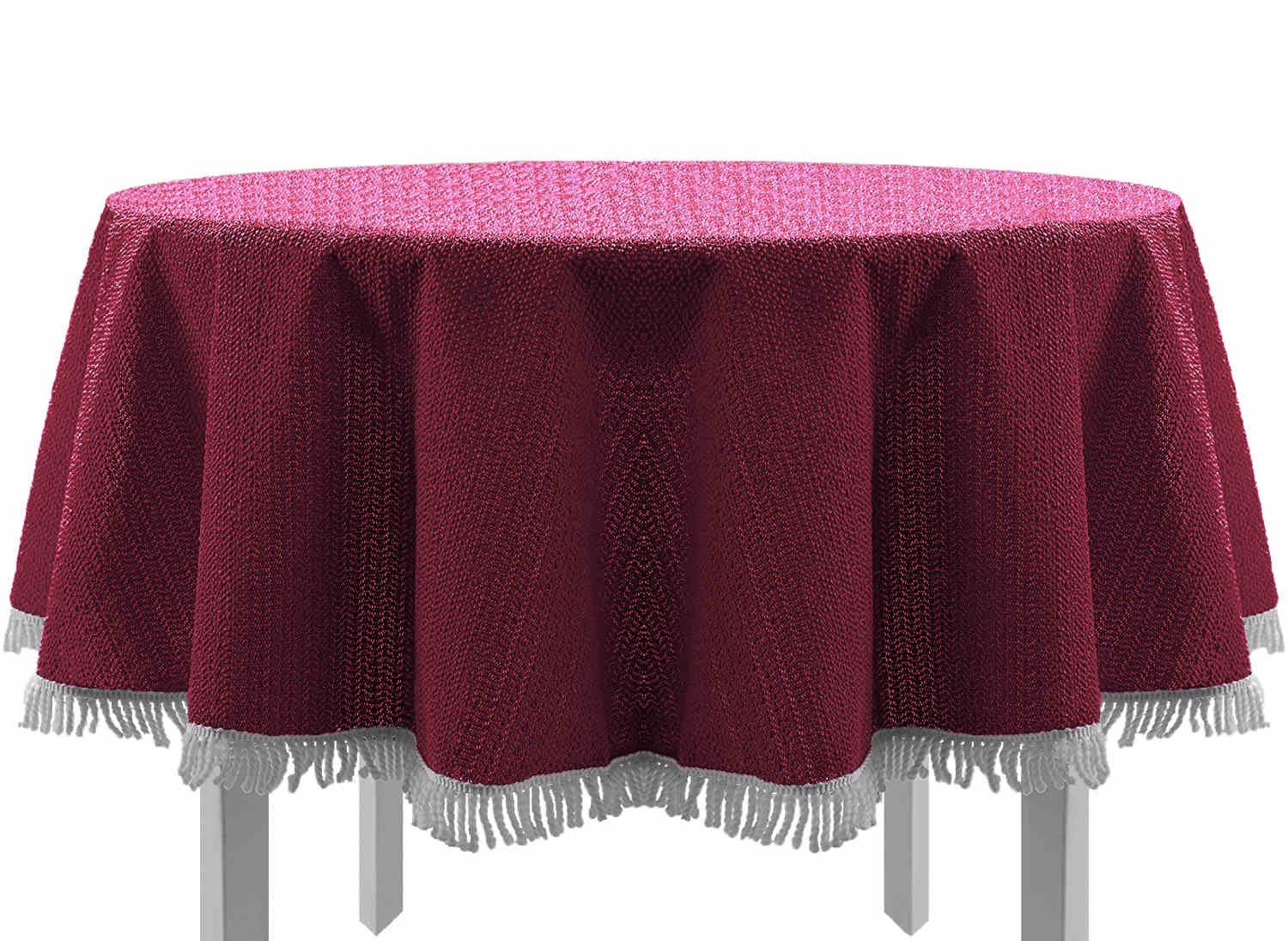 EXKLUSIV HEIMTEXTIL Gartentischdecke Gartentischdecke mit Fransen günstig online kaufen