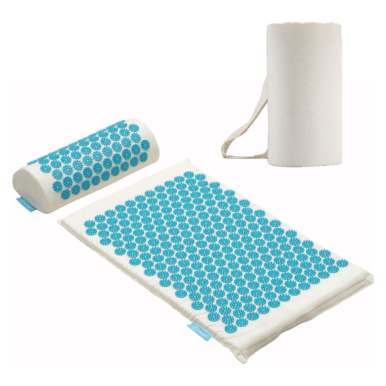 Fitleap Akupressurmatte Set mit Kissen, Massage-Matte zur wohltuenden Entspannung und Stimula…