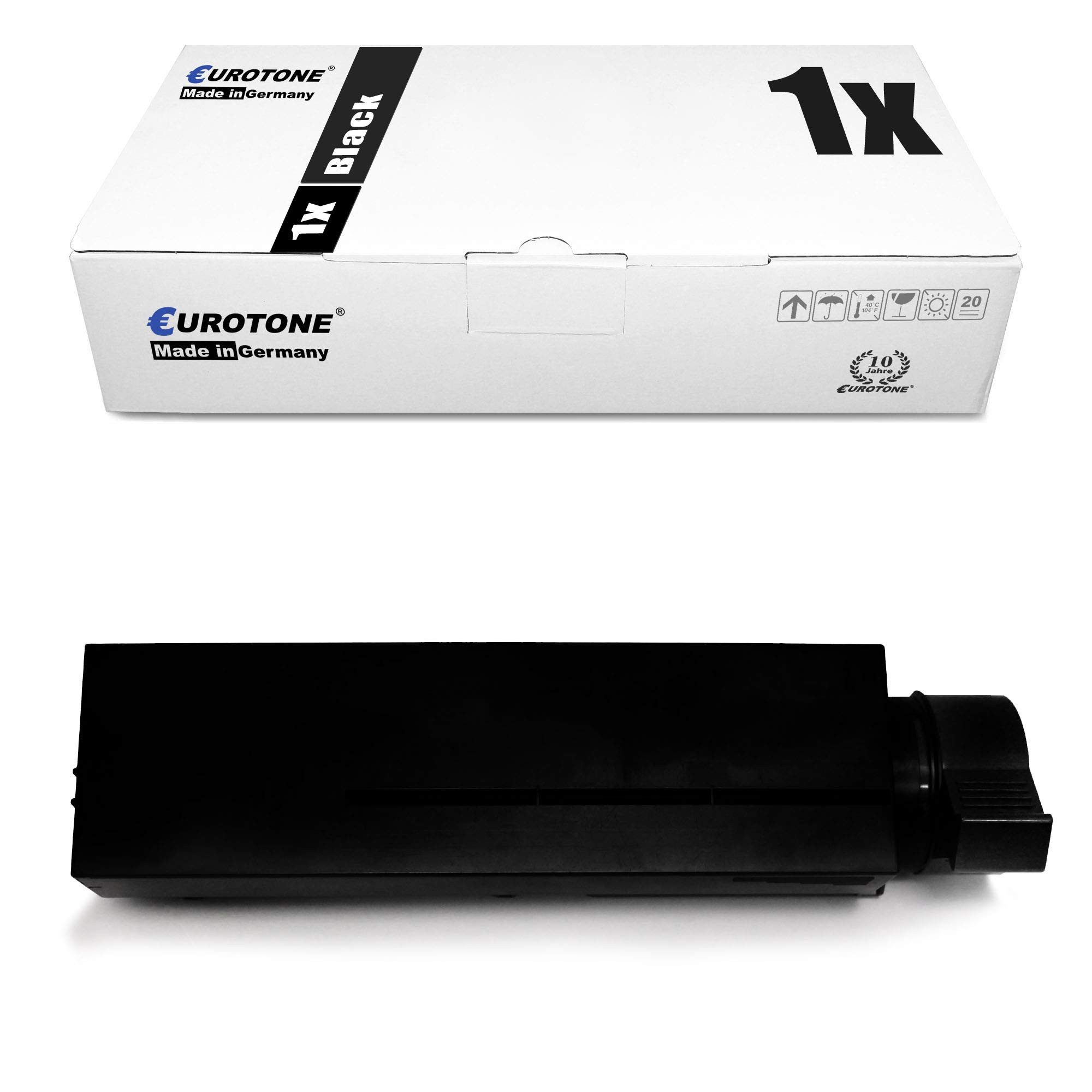 Eurotone Tonerkartusche 1x Toner für Oki B 412 432 512 DN ersetzt 45807106 Schwarz Black, (Einzelpack, 1-St), Kompatibel, sofort einsatzbereit