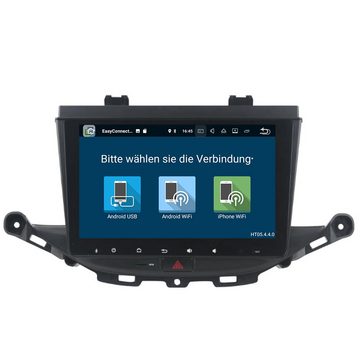 TAFFIO Für Opel Astra K 10" Touchscreen Android Autoradio GPS Carplay W-LAN Einbau-Navigationsgerät