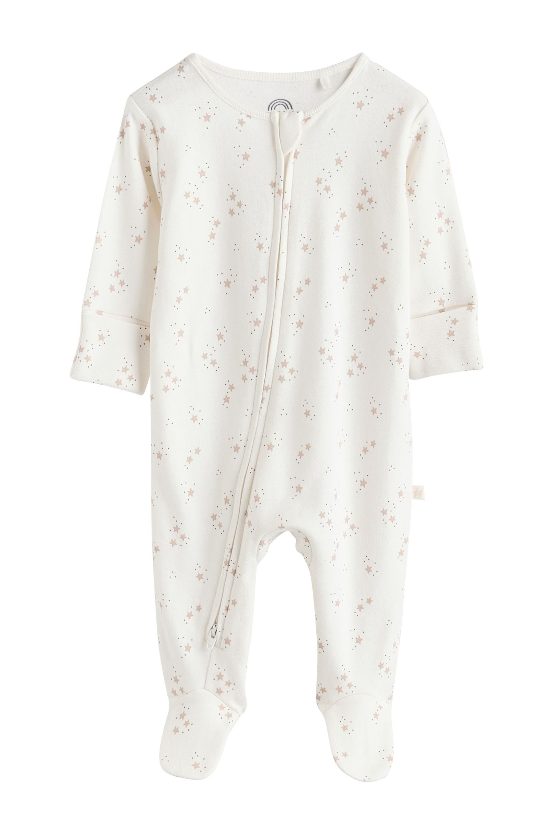 Next Schlafoverall 4er-Pack Babystrampler Zwei-Wege-Reißverschluss (7-tlg)