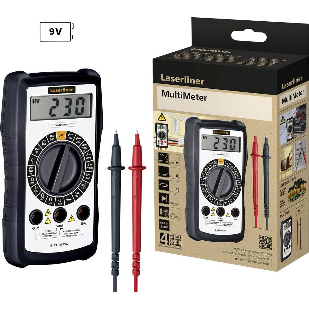 LASERLINER Multimeter MultiMeter Hand-Multimeter 083.031E