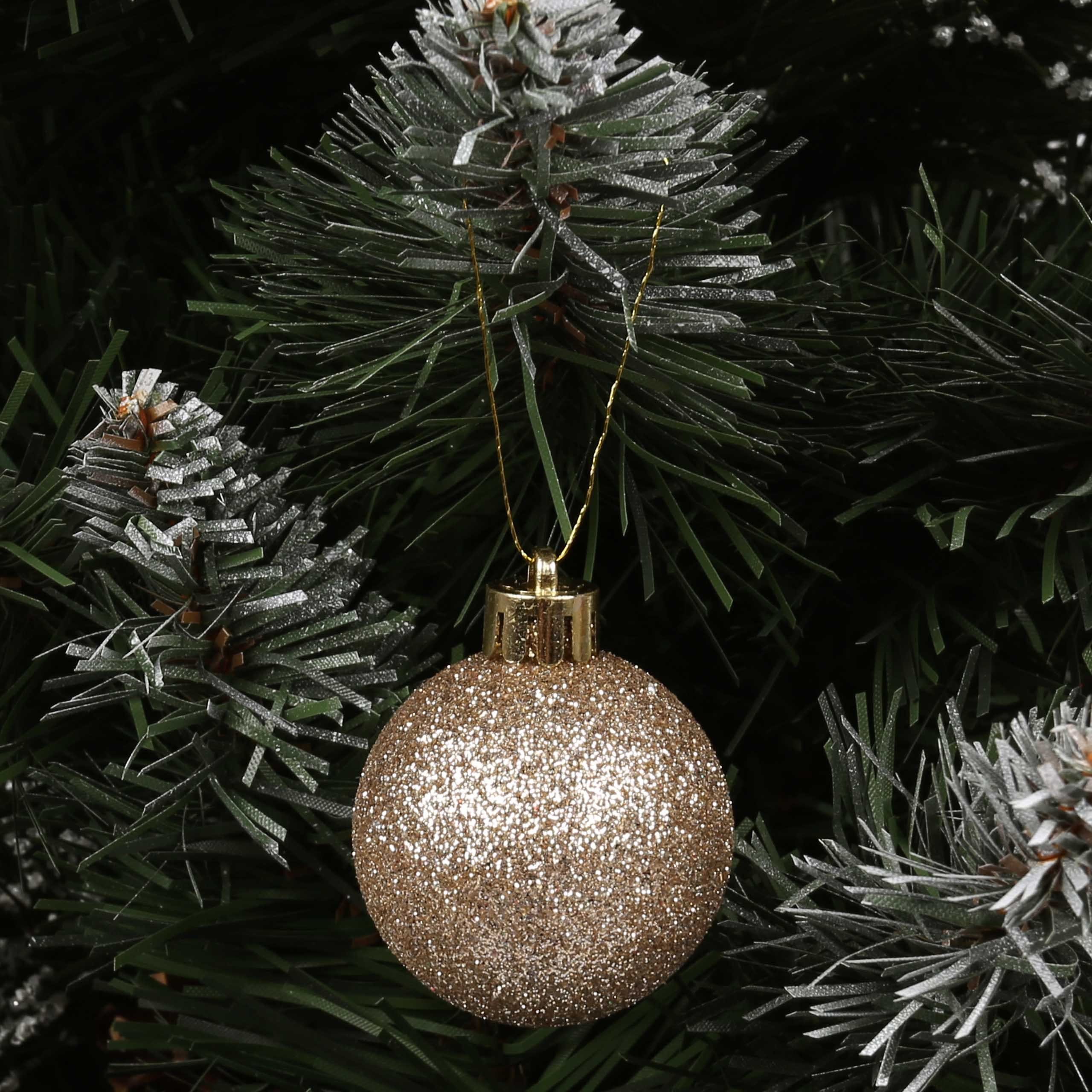 4cm, Weihnachtsbaumkugel Christbaumkugeln, Stück Sarcia.eu 1 Kugelset Pack 18 Goldene