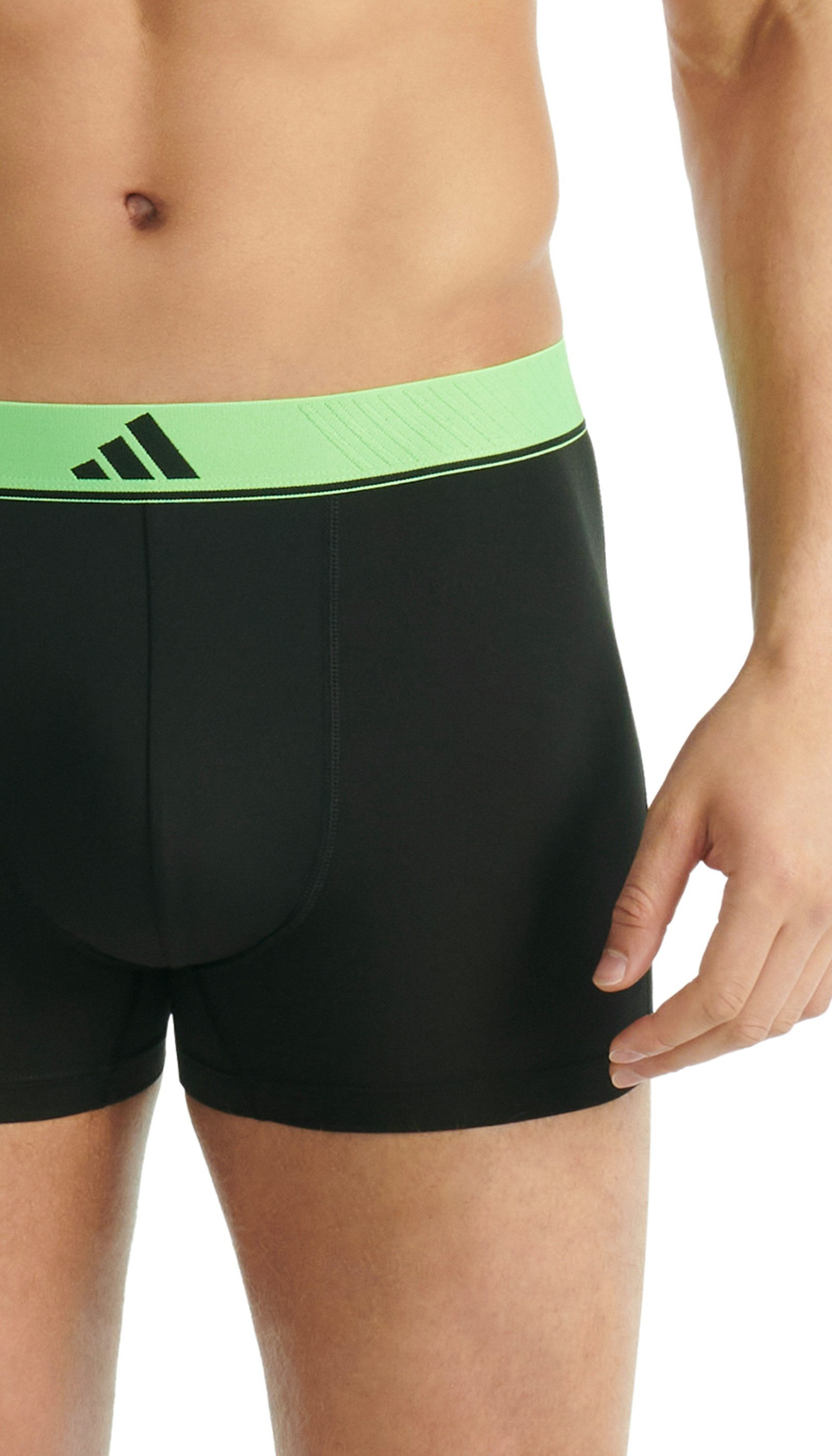 adidas Sportswear Trunk Active Micro Flex (3er Pack) elastischer Bund, weich, Mikrofaser, ohne Eingriff