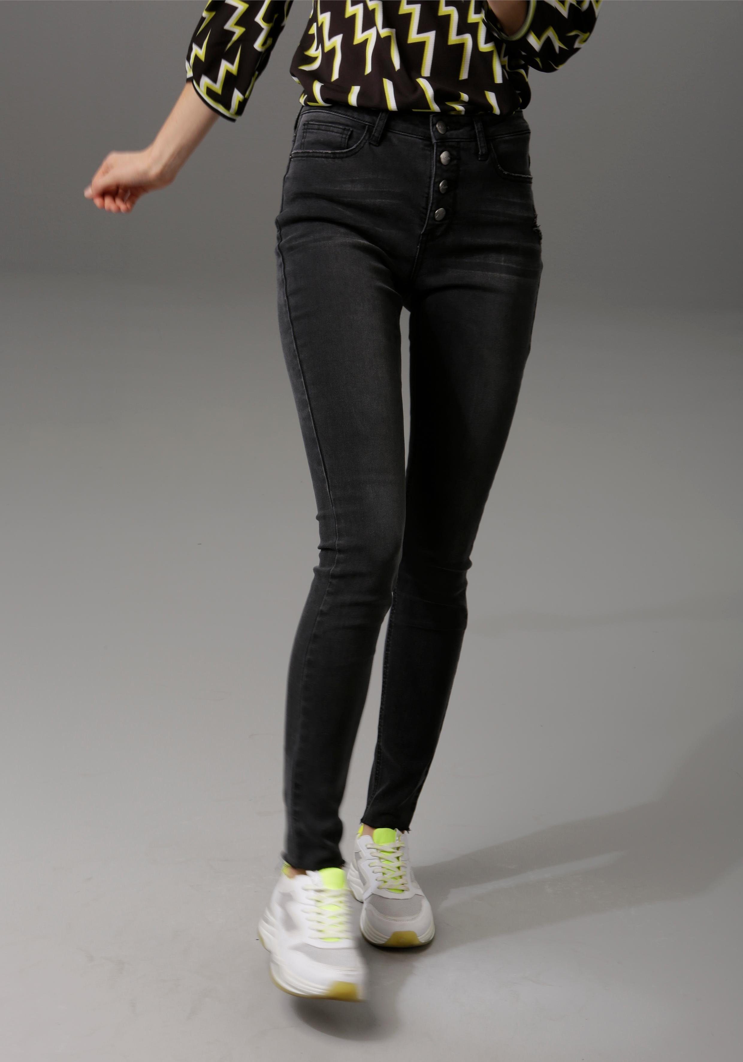 Befürworten Aniston CASUAL Skinny-fit-Jeans regular waist