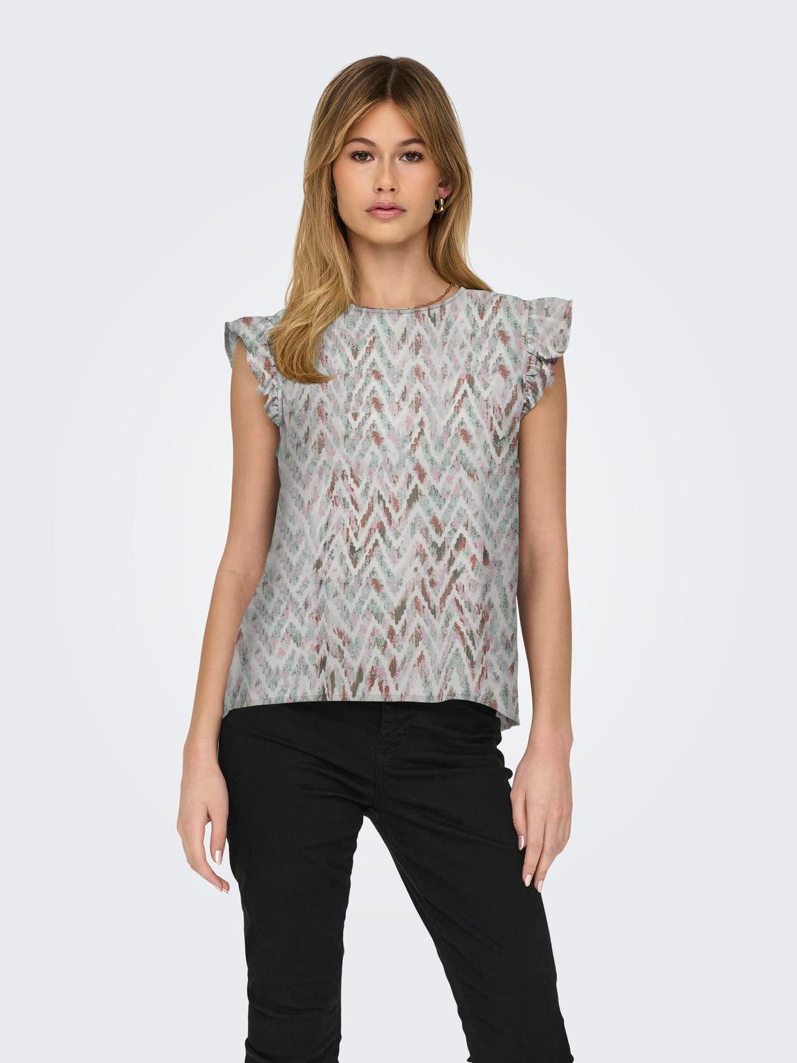 ONLY Shirtbluse ONLANN STAR S/L FRILL günstig online kaufen