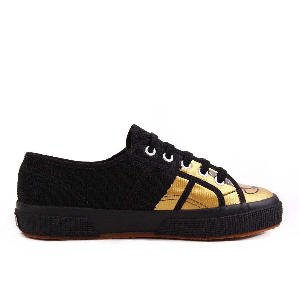 Superga Superga 2750 Fancot Belle Onomato W Black Gold Sneaker