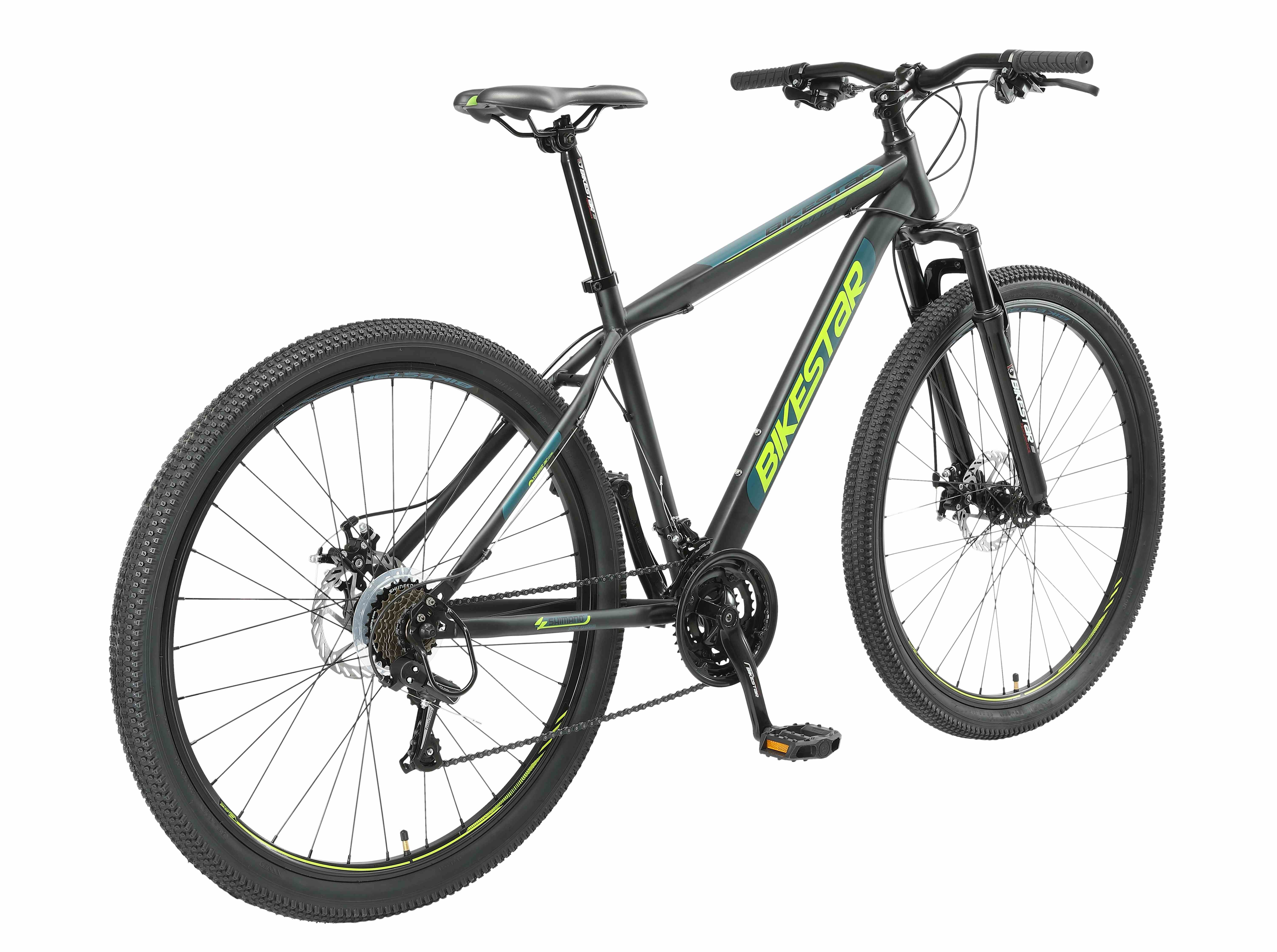 Bikestar Mountainbike 29 Zoll, ab 174 cm, Damen, Herren, 21 Gang Shimano Tourney RD-TY300 Schaltwerk, Kettenschaltung, Scheibenbremse, Rahmen 48 cm, Hardtail – Bild 2 von 5