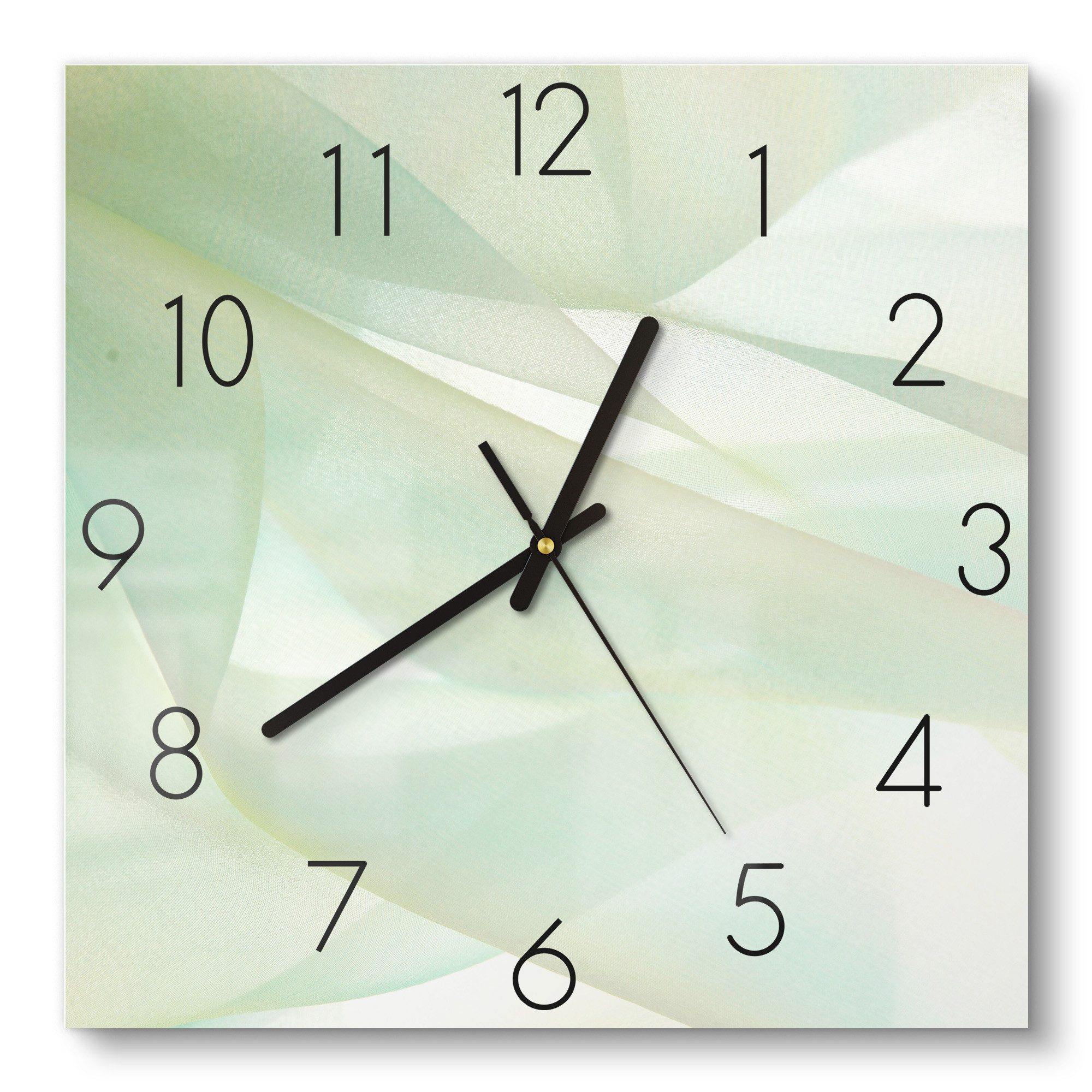 DEQORI Wanduhr 'Zarte Eleganz' (Glas Glasuhr günstig online kaufen