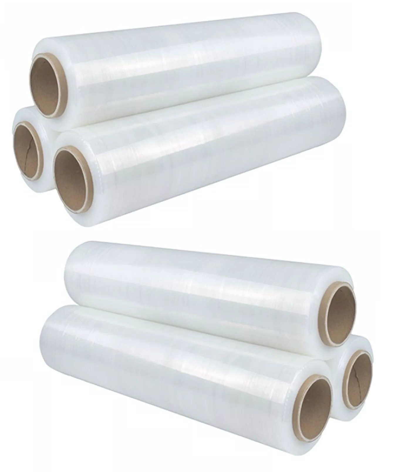 Klebeband 6 Rollen - Stretchfolie 500mm x 290m 23my - Palettenfolie, Verpackungs