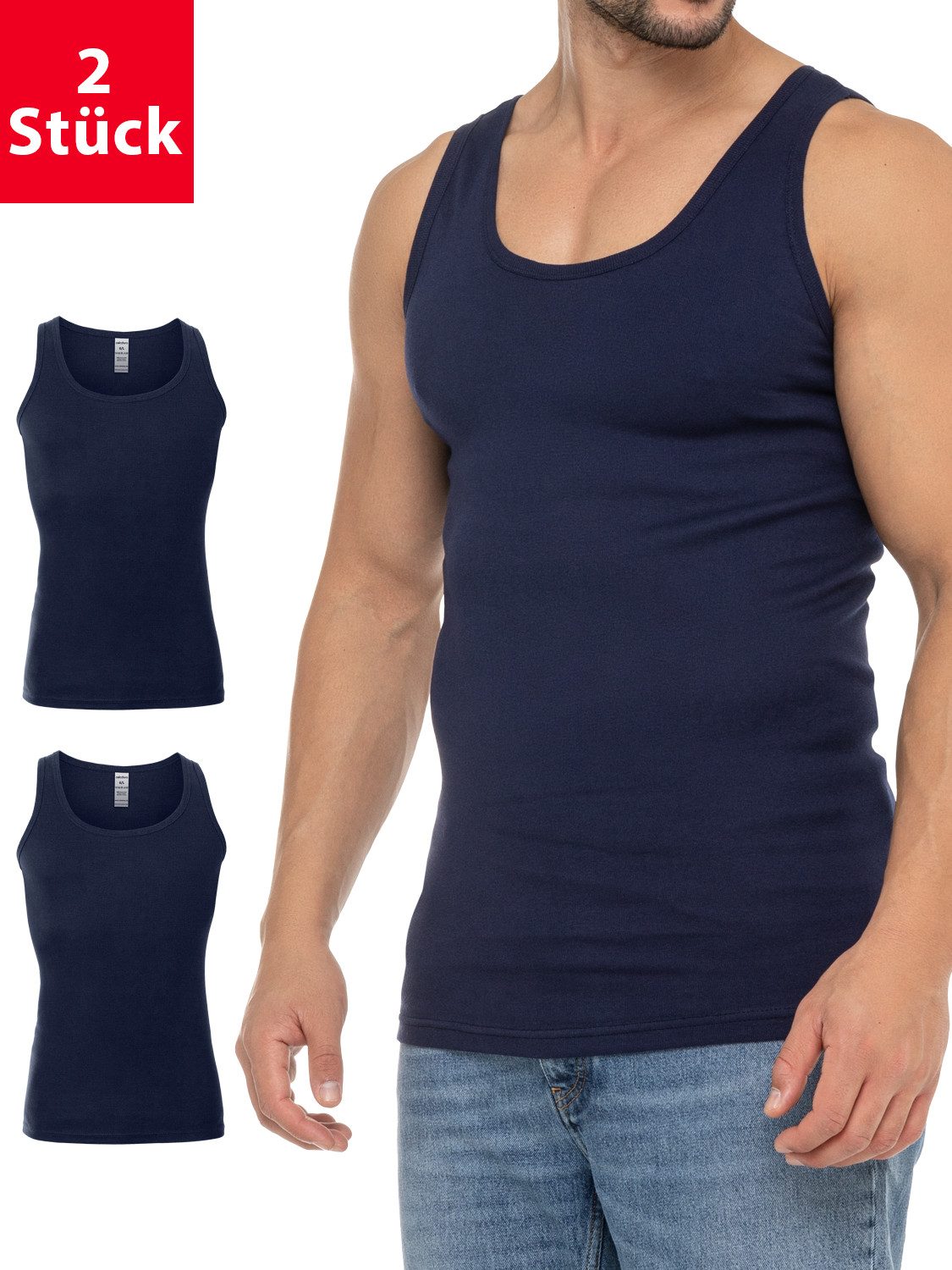 Unterhemd Herren Business Tank Top Achselhemd aus Baumwolle