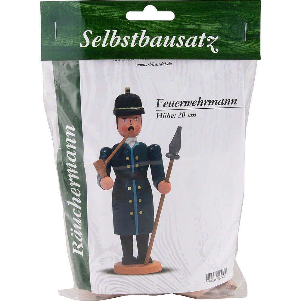 Erzgebirge-Palast Фигурка курильщик Bastelset Feuerwehrmann (20cm) Räuchermann von Erzgebirge-Palast