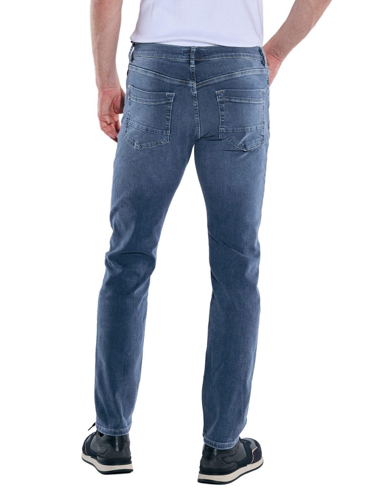 Engbers Stretch-Jeans engbers Herren Super-Stretch-Jeans regular, Mittelbla günstig online kaufen