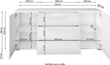 INOSIGN Sideboard Vera, Breite 150 cm