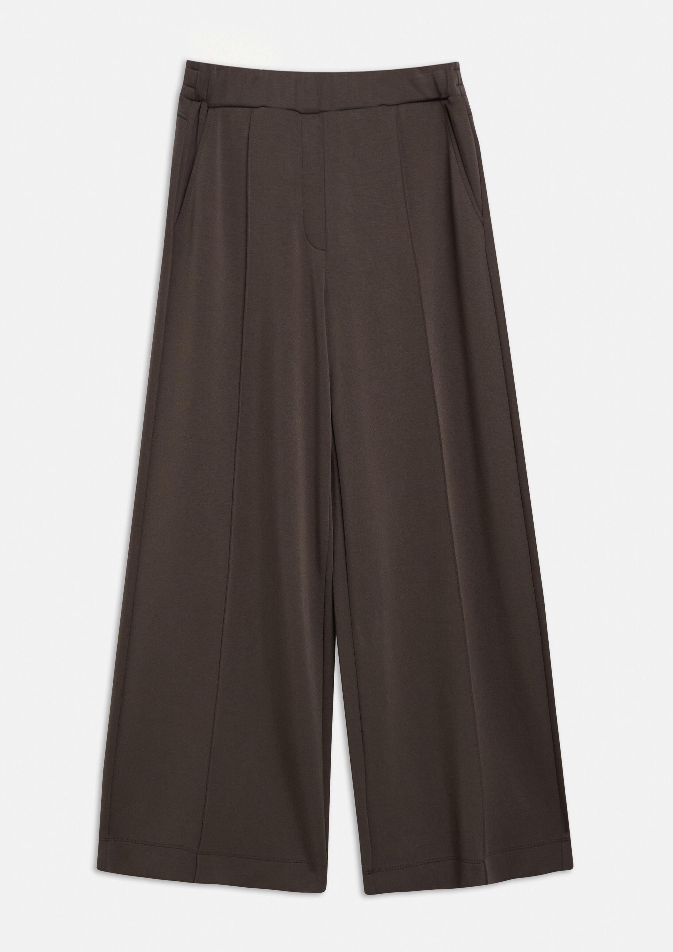comma Culotte Hose Weiche Schlupfhose mit Wide Leg