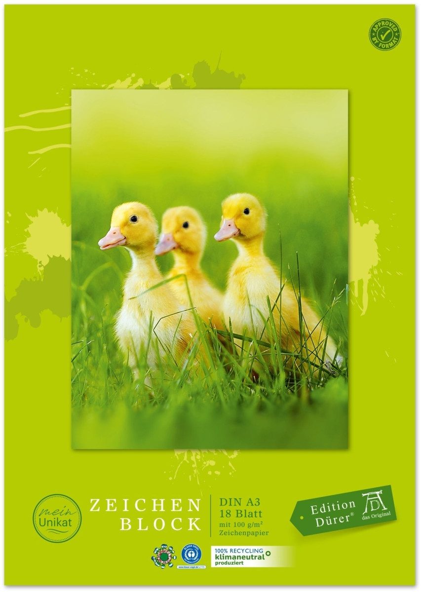 Staufen Zeichenpapier Zeichenblock Green A3 100 g/qm 18 Blatt