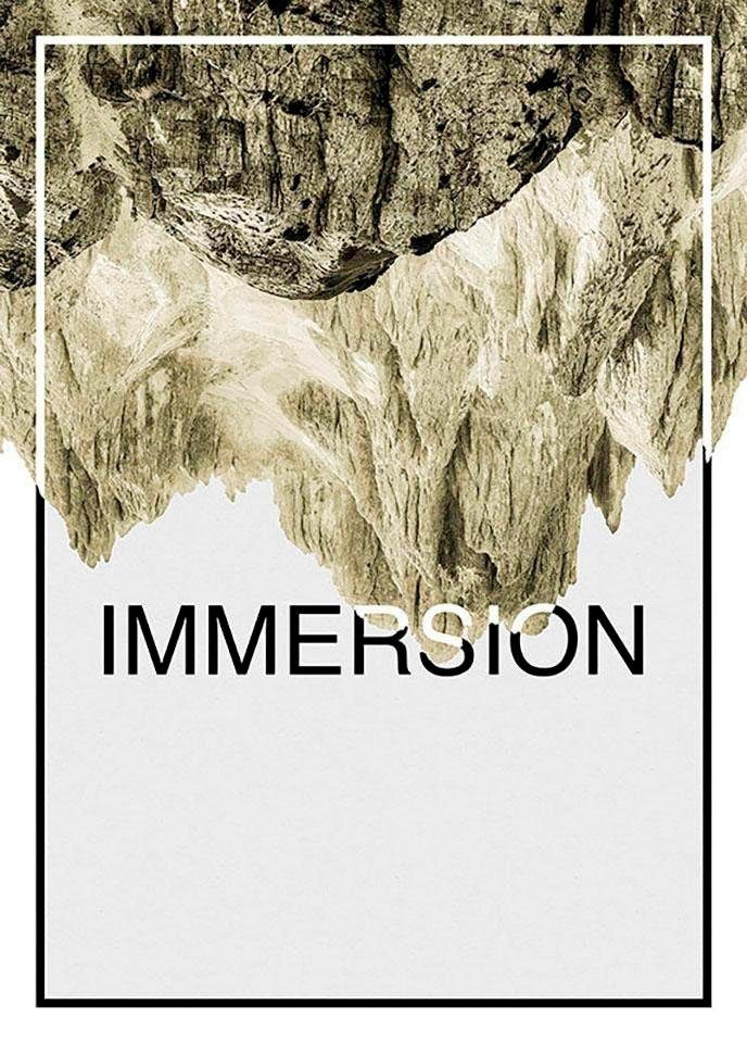Komar Poster Immersion Sand, Abstrakt, St), Sprüche Schlafzimmer, Texte Kinderzimmer, & Wohnzimmer (1