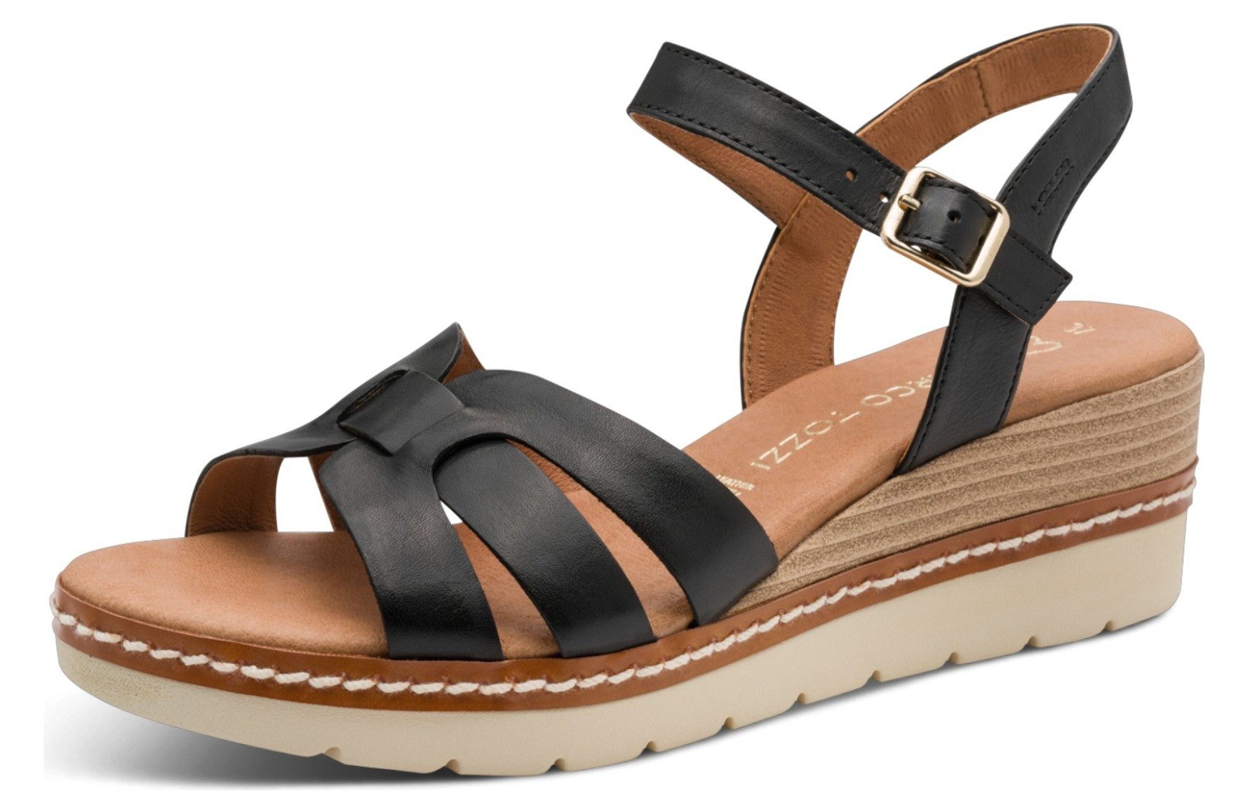 MARCO TOZZI 2-28702-46 001 Black Sandale