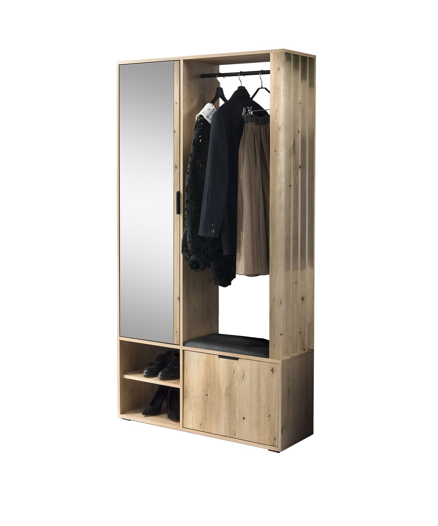 Beautysofa Garderobenschrank LIMO mit Spiegel – günstig online kaufen