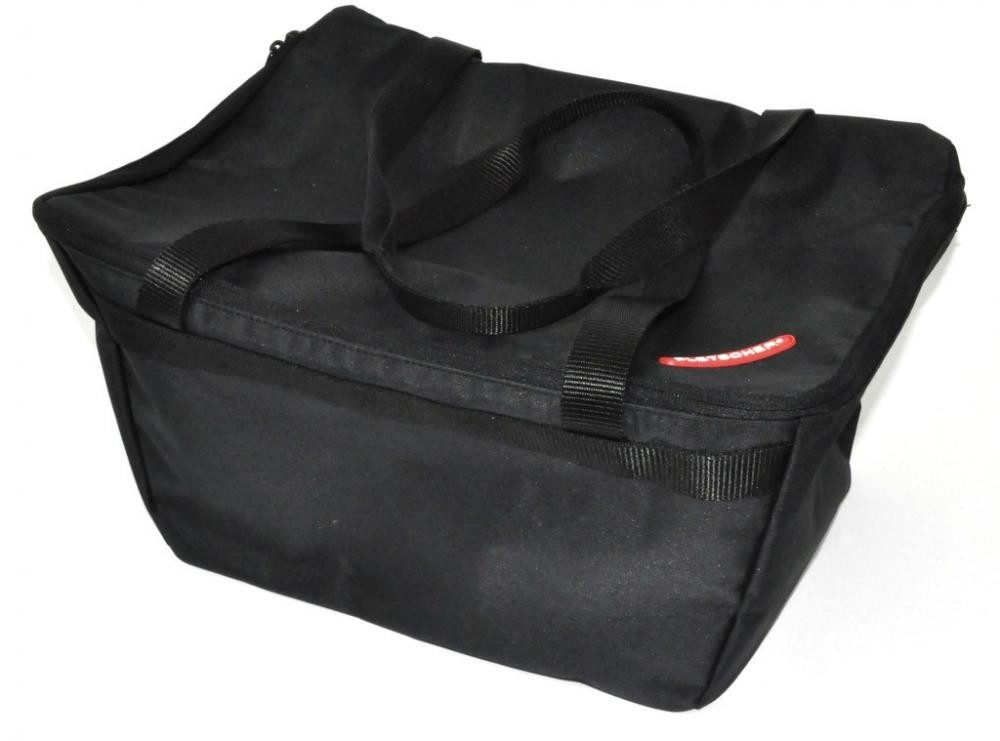 Pletscher Fahrradkorb Pletscher Einlegetasche zu Hinterradkorb schwarz Größe 30x22x20cm