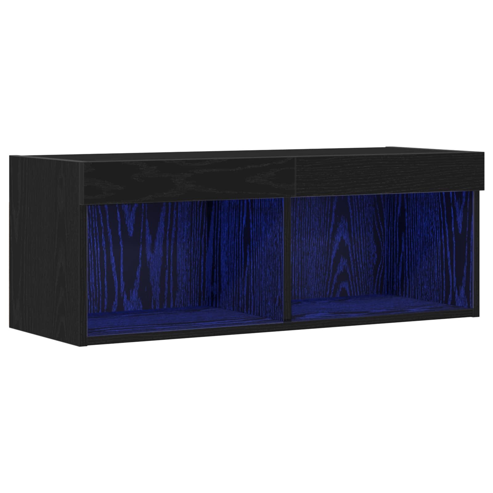 vidaXL TV-Schrank TV-Schrankset 80 x 30 x 30 cm Schwarz Eichen-Optik (1-St)
