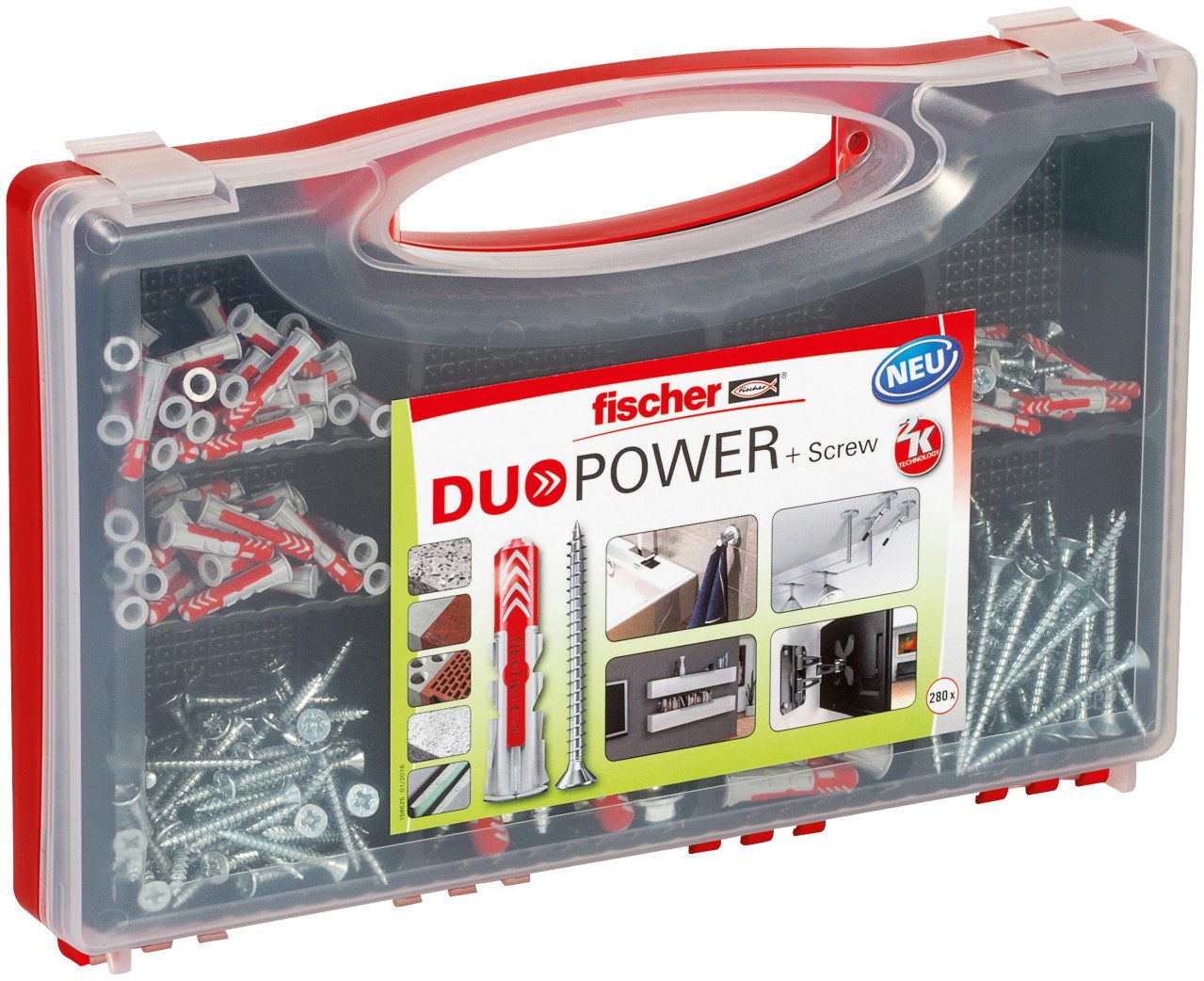 fischer Schrauben- und Дюбель-Set Fischer Red-Box Duopower - 265 Stück