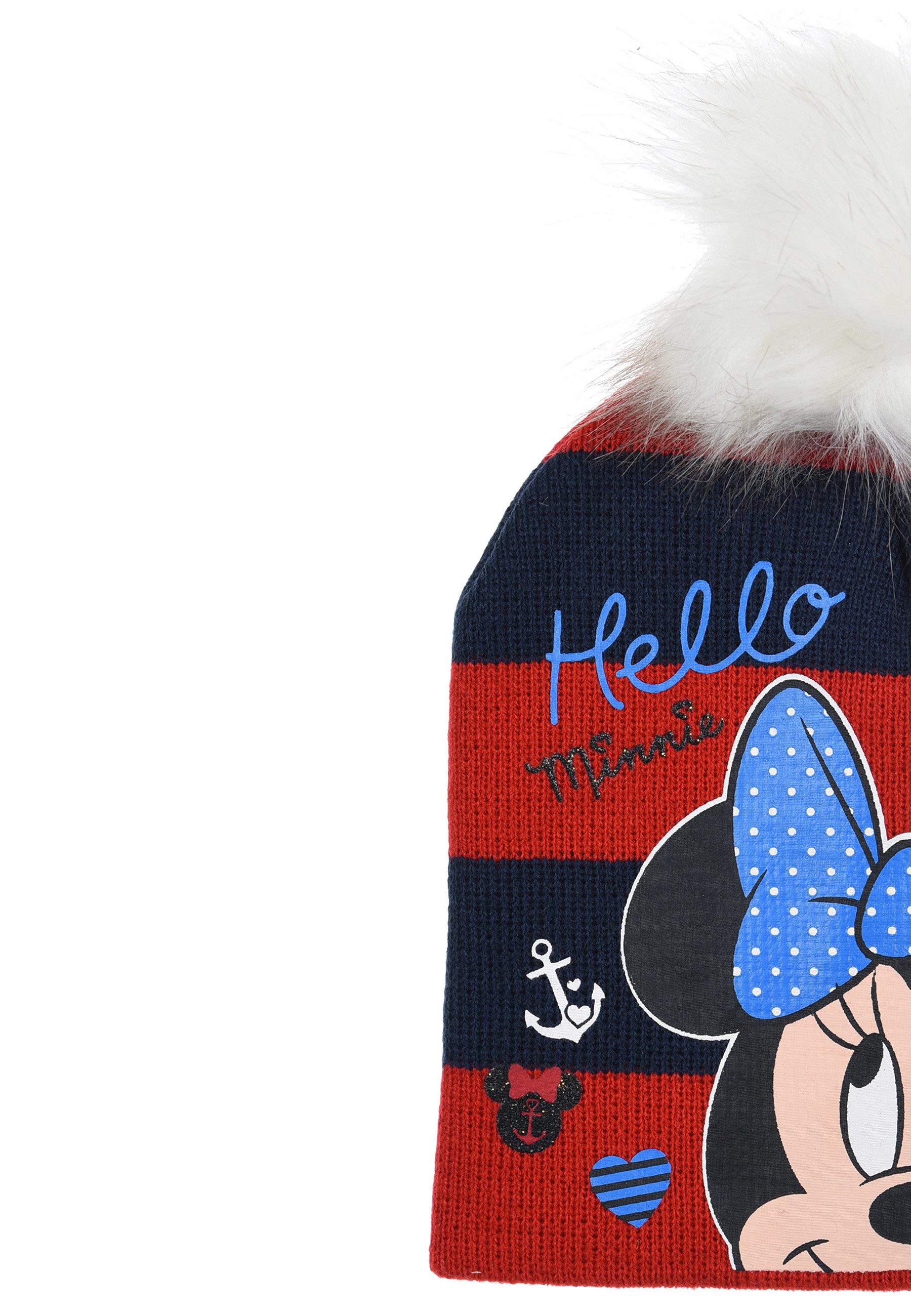 Disney Minnie Mouse Bommelmütze Baby Mädchen Winter-Mütze