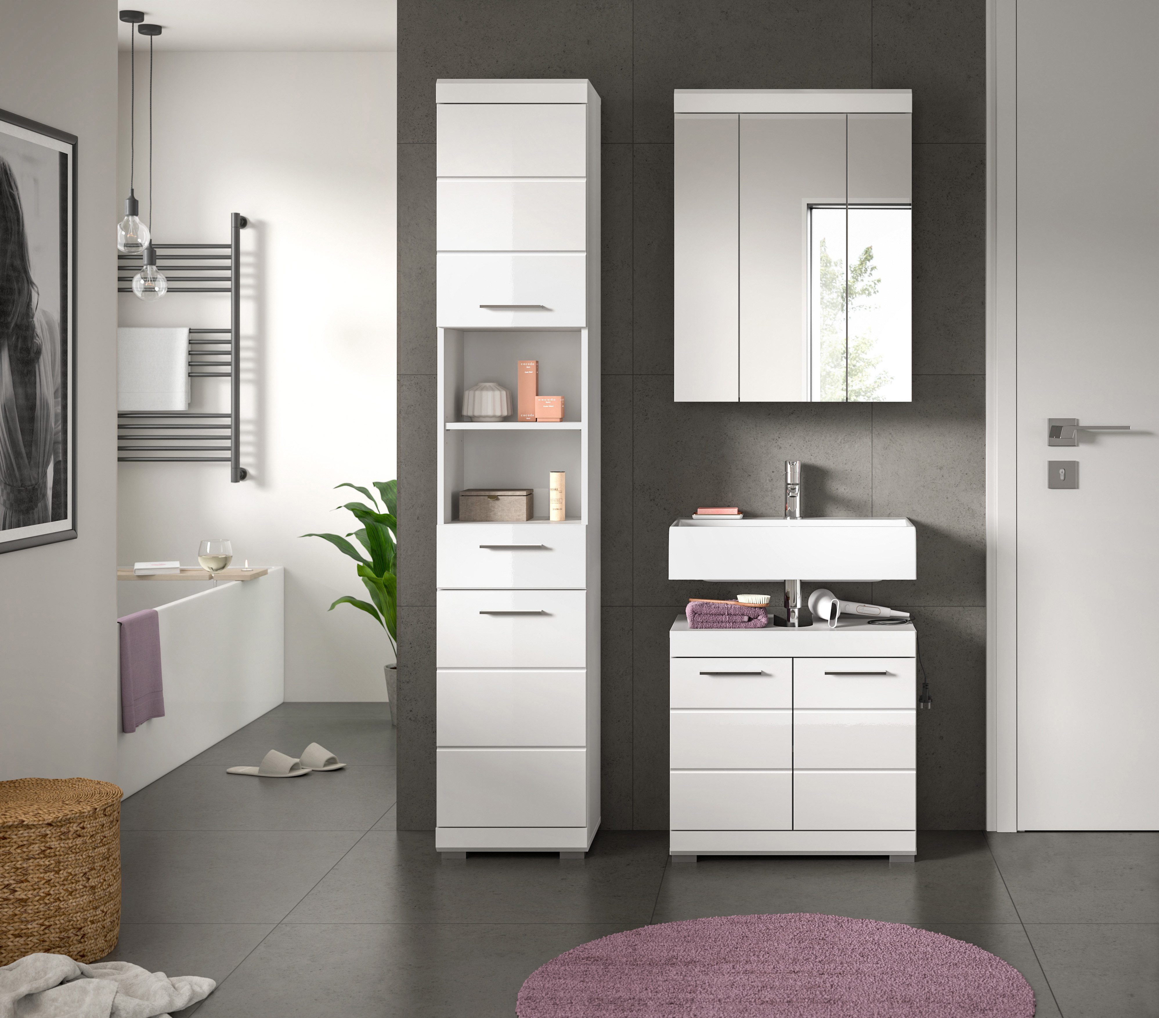 INOSIGN Badmöbel-Set Siena, 3 teilig, bestehend günstig online kaufen