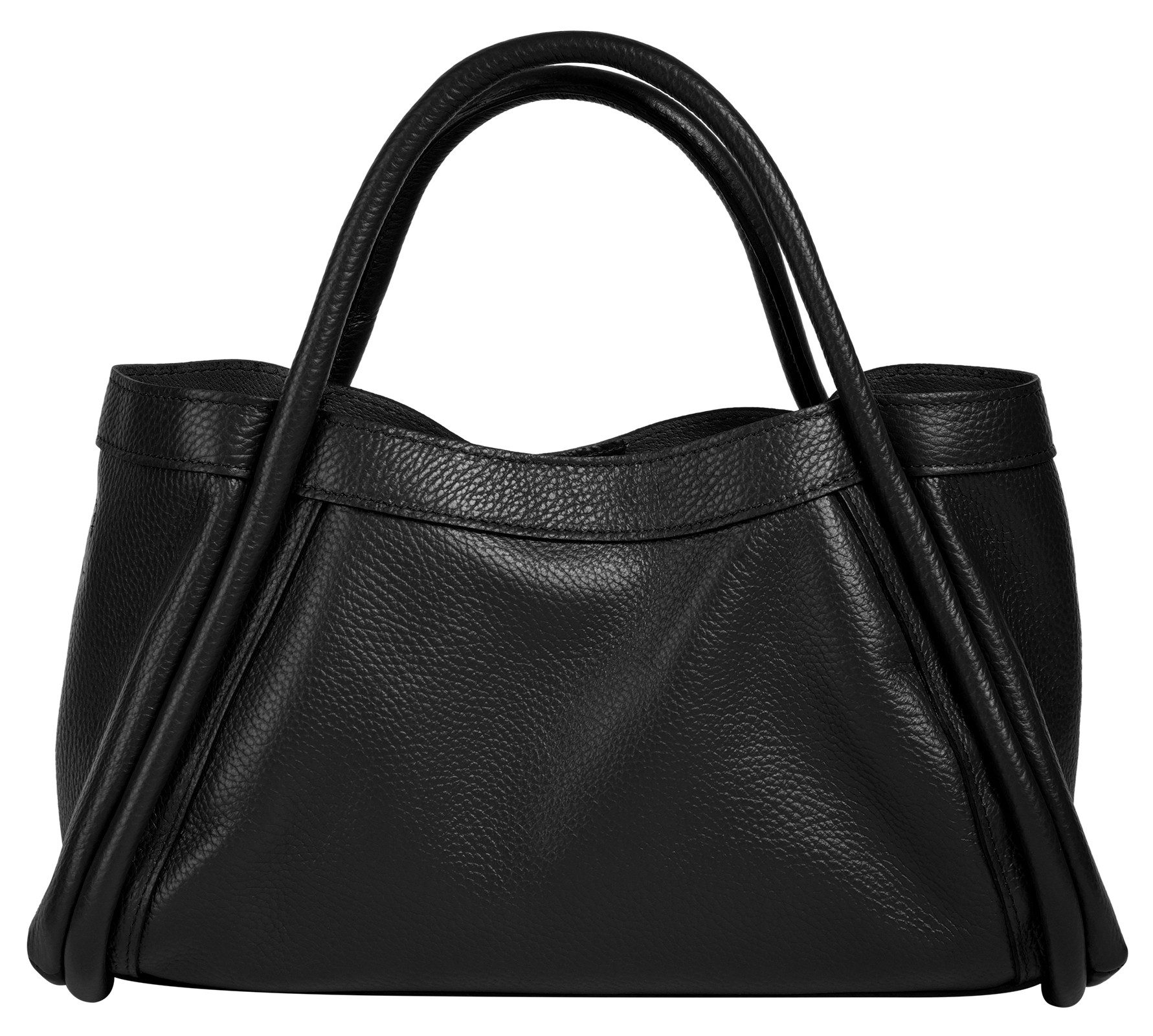 Cluty Henkeltasche 2 in 1, echt Leder, Made in Italy