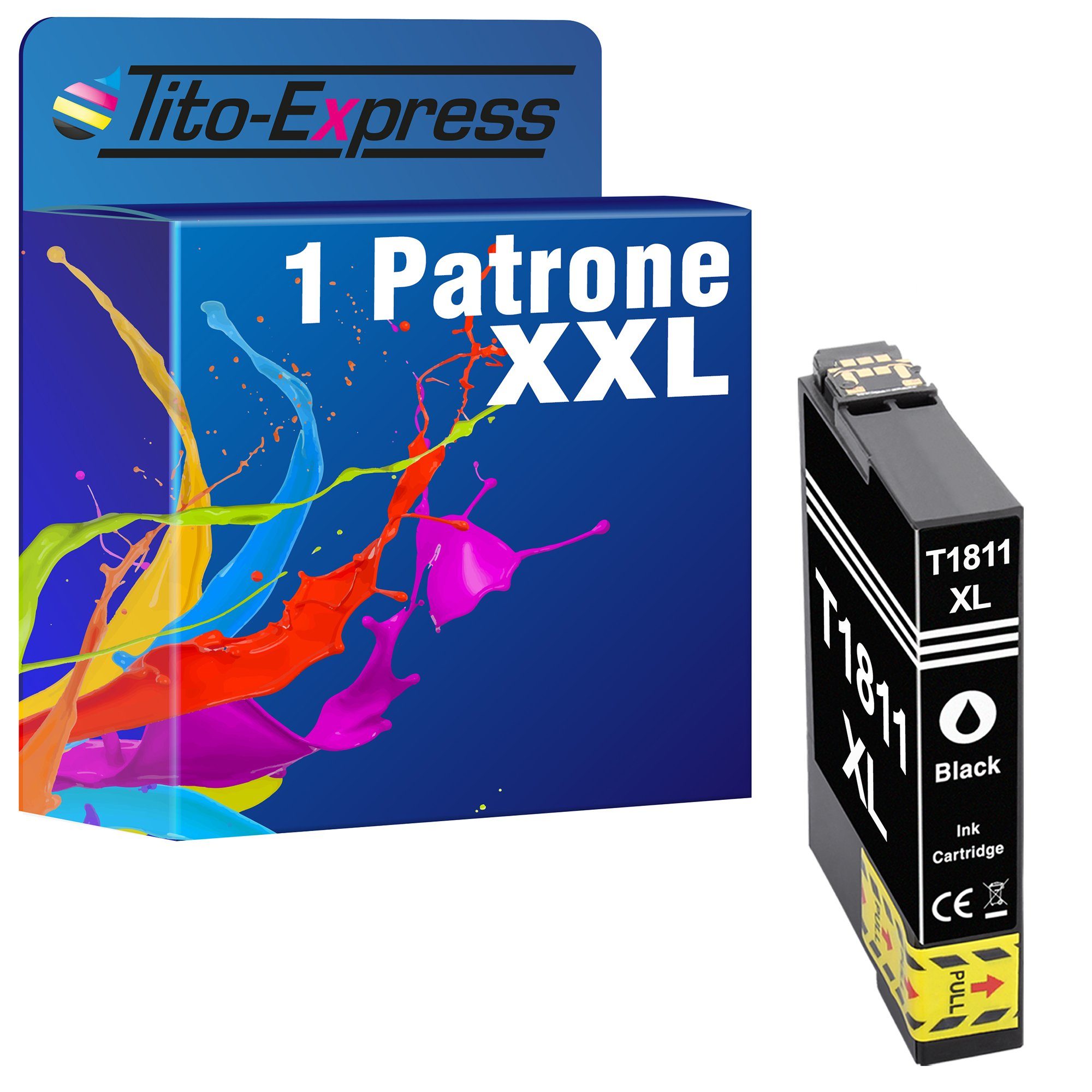 Tito-Express ersetzt Epson T1811 102 EpsonT1811 XP-30 212 Tintenpatrone 18XL 415 215 412 325 405 205 Black 302 202 315 420) 413 312 225 (für