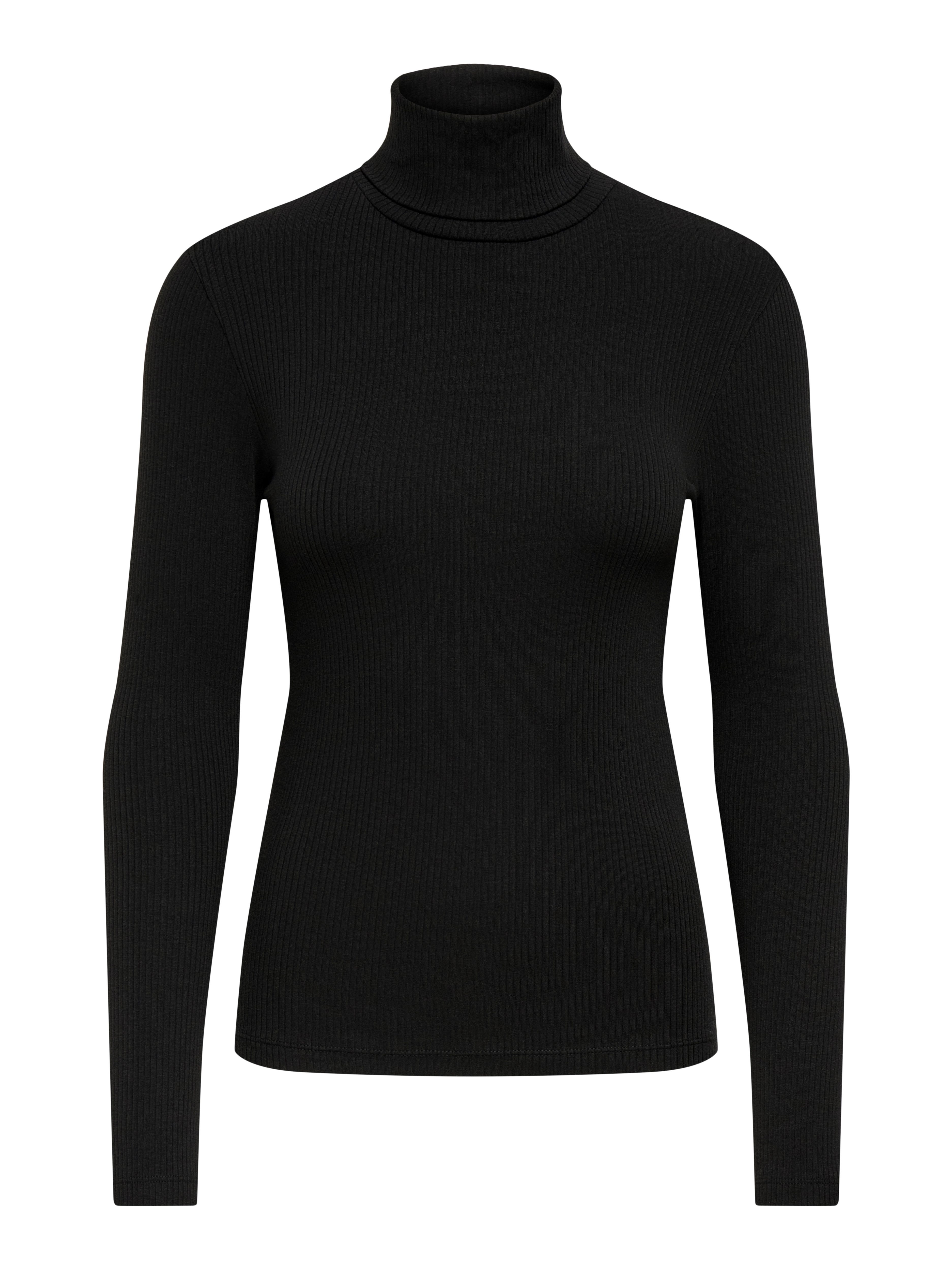 JDY Rollkragenshirt JDYRENO LS HIGHNECK TOP JRS DIA Baumwollmischung