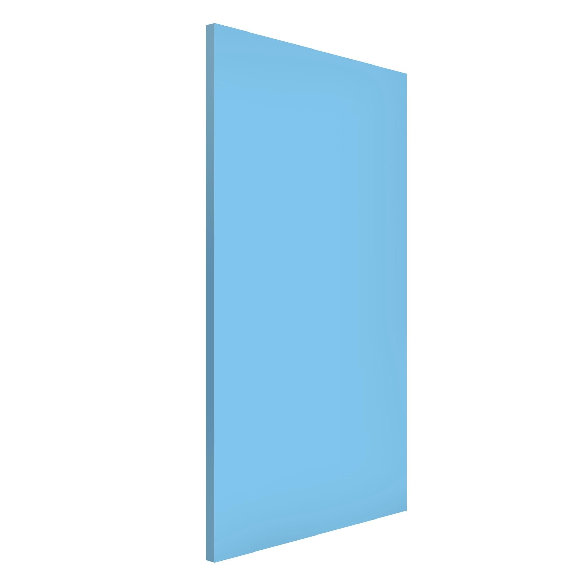 Bilderdepot24 Magnettafel Küche blau Colour Light Blue, (1-tlg., Magnetboard Pinnwand für die Wand - metallische Tafel für Magnete), Magnetwand groß mit Motiv Büro Memoboard magnetisch Hochformat