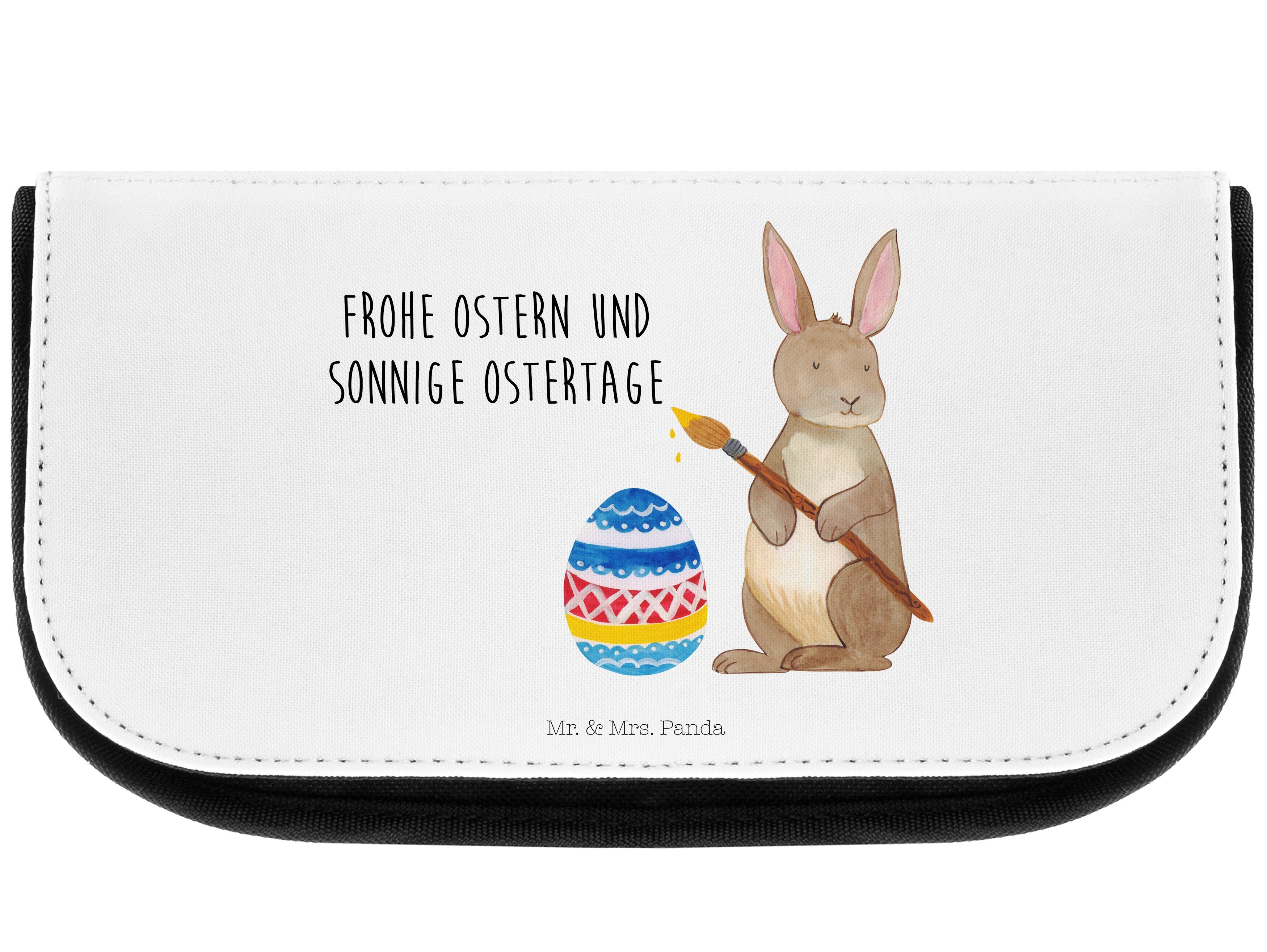 Mr. & Mrs. Panda Kosmetiktasche Hase Eier Malen - Weiß - Geschenk, Ostern Kinder, Ostergrüße, Make-Up (1-tlg), Einzigartiges Design