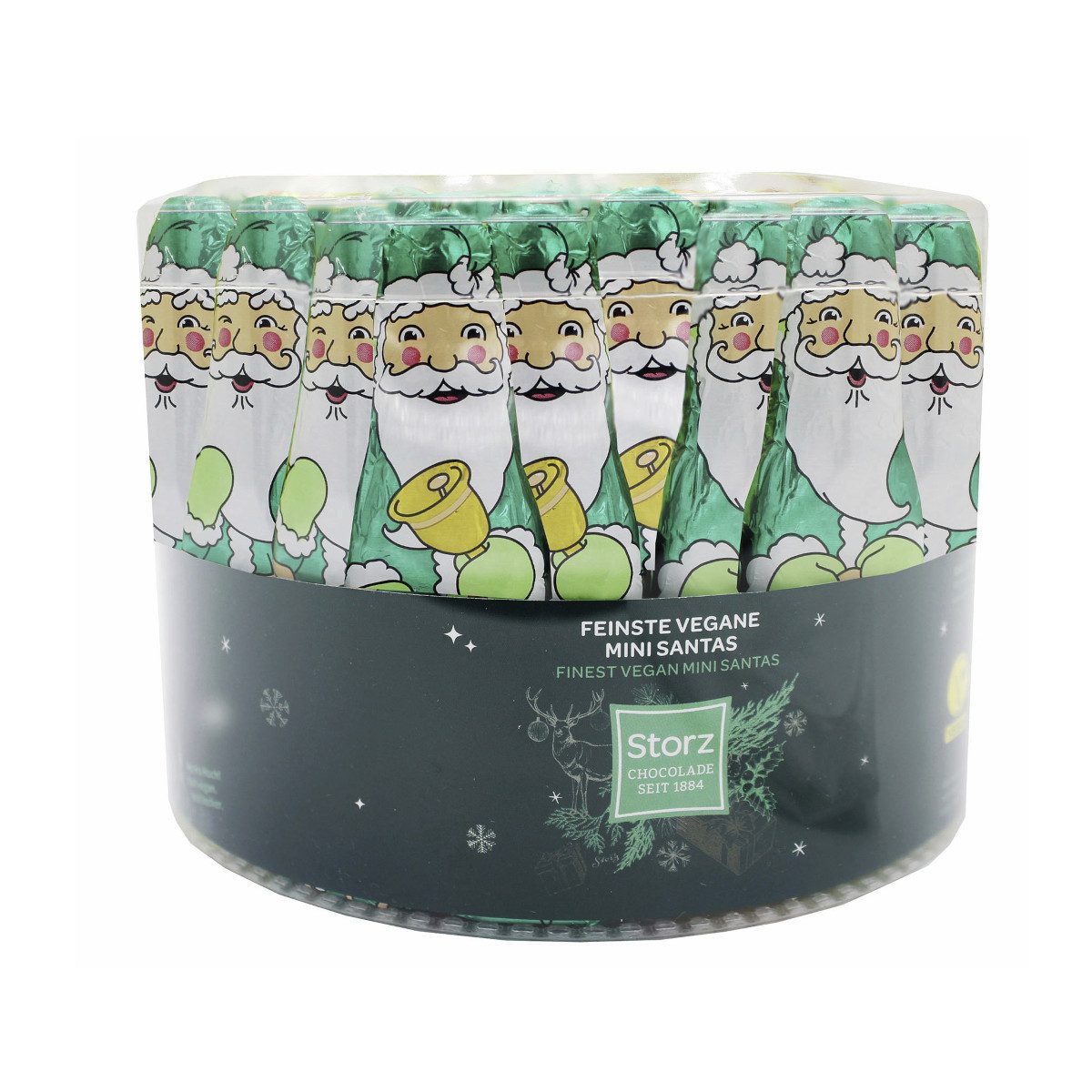 Storz Schokolade, Storz Veganer Weihnachtsmann pflanzlichen Schokoladengenuss 80x12g