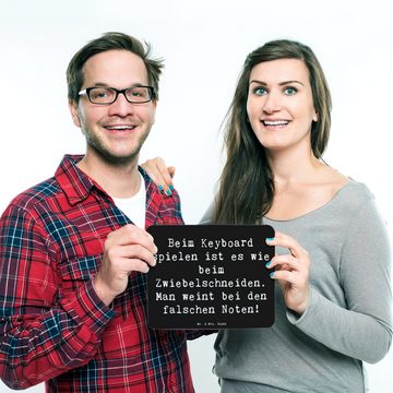 Mr. & Mrs. Panda Mauspad Falsche Noten - Schwarz - Geschenk, Spielen, Designer Mauspad, Comput (1-St), rutschfest