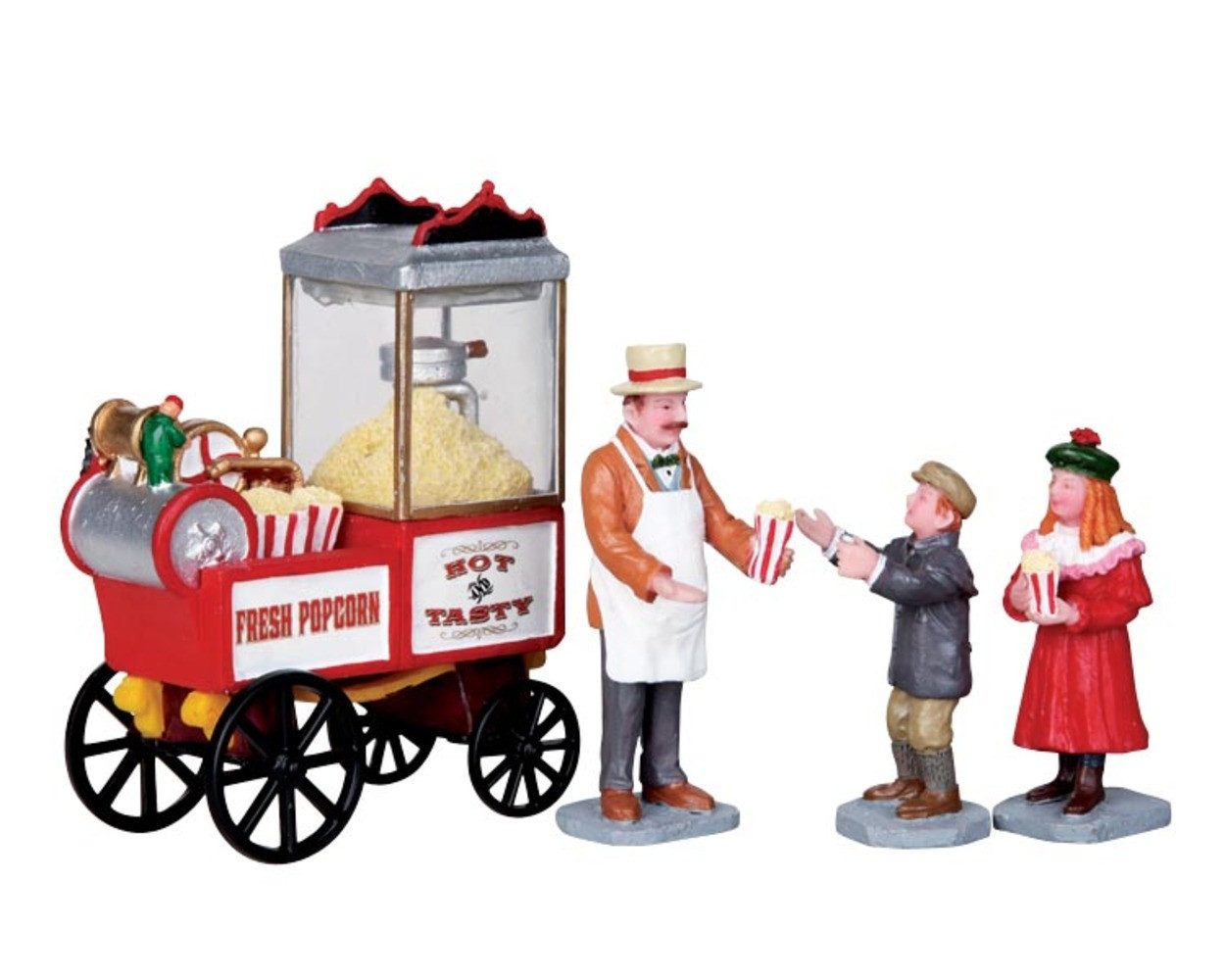 LeMax Weihnachtsdorf Lemax Popcorn Verkäufer / Lemax Popcorn Seller 02832