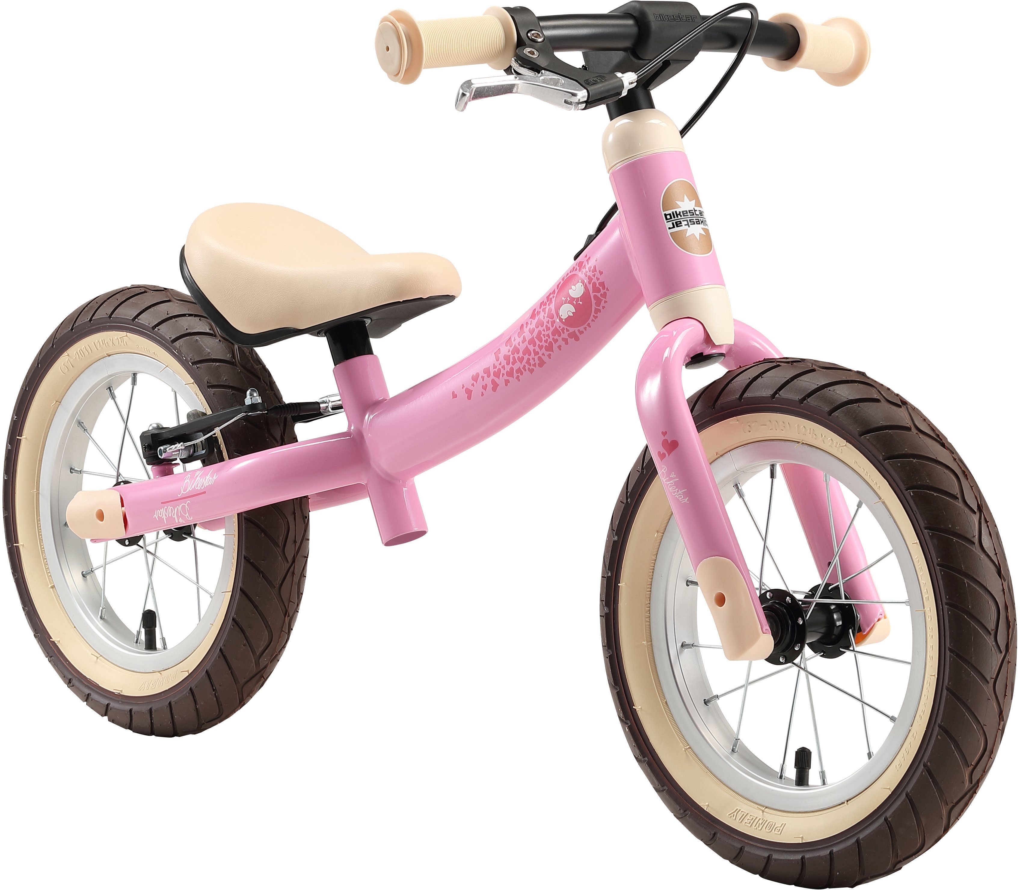 Bikestar Laufrad BIKESTAR Kinderlaufrad Sport ab 3 Jahre mit Bremse 12 Zoll pink | Laufräder